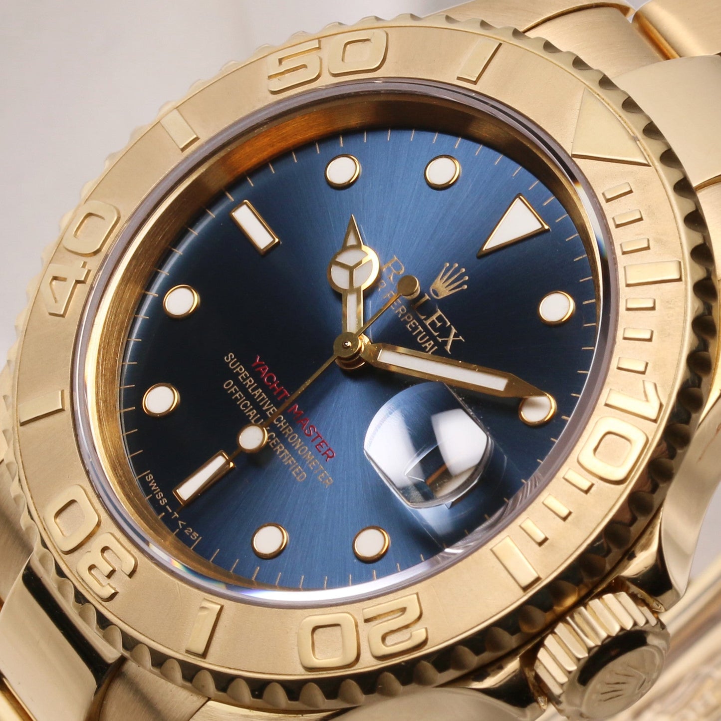 Rolex Yacht-Master 16628 18K Yellow Gold Blue Dial