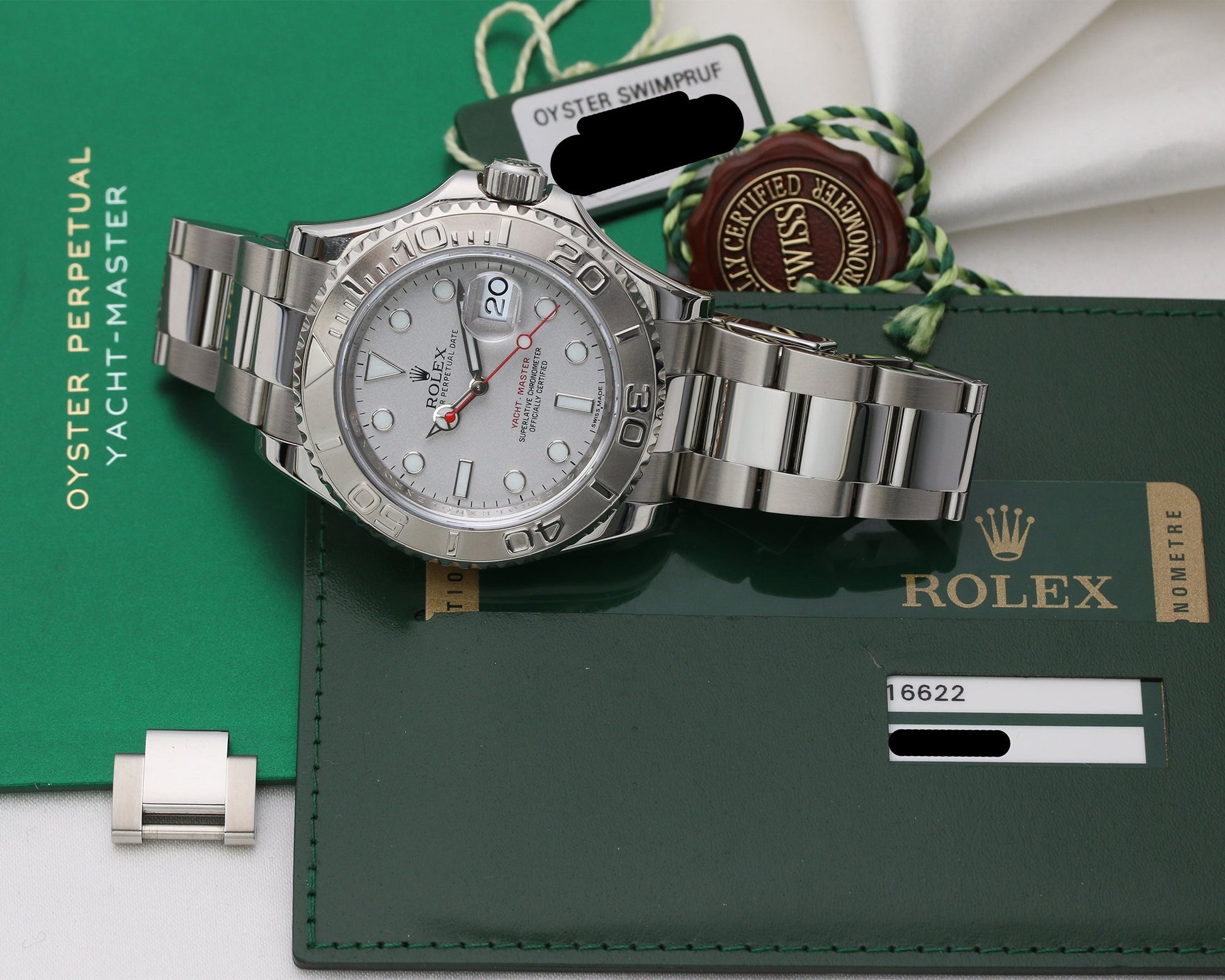 Rolex Yacht-Master 40 | REF. 116622 | Stainless Steel | Platinum dial | 2013 | Box & Papers