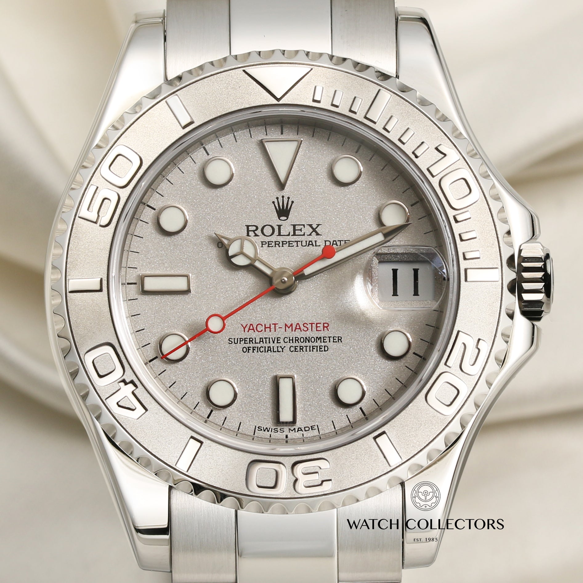 Rolex Yacht-Master Midsize 168622 Platinum & Stainless Steel