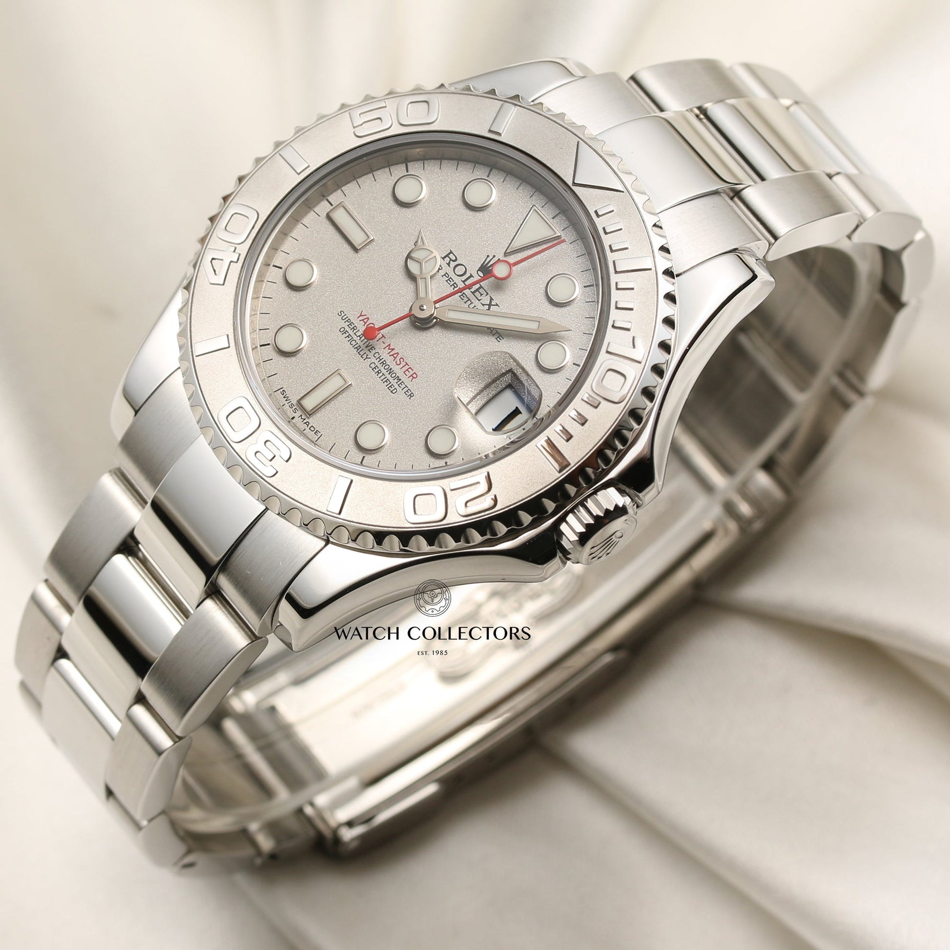 Rolex Yacht-Master Midsize 168622 Platinum & Stainless Steel