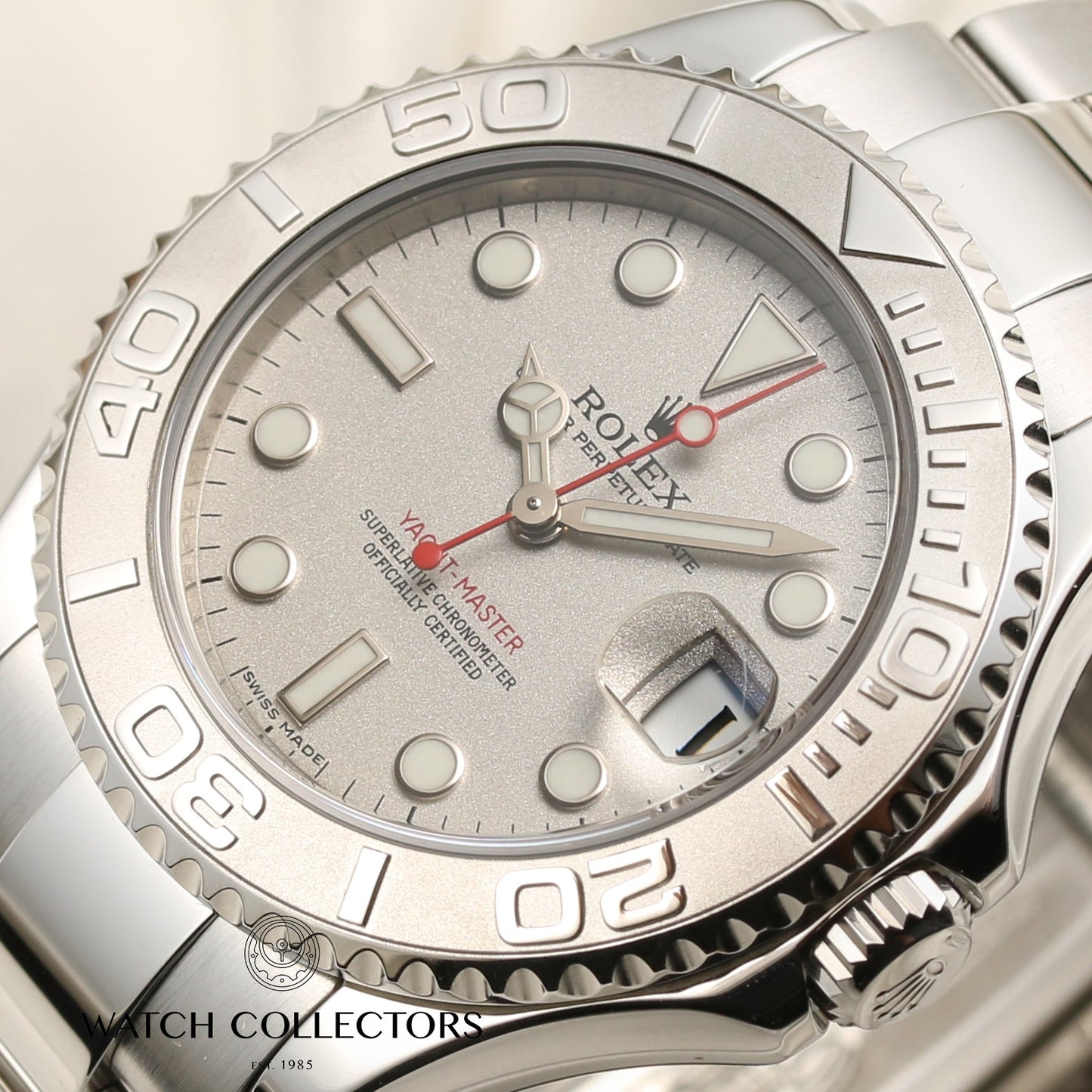 Rolex Yacht-Master Midsize 168622 Platinum & Stainless Steel