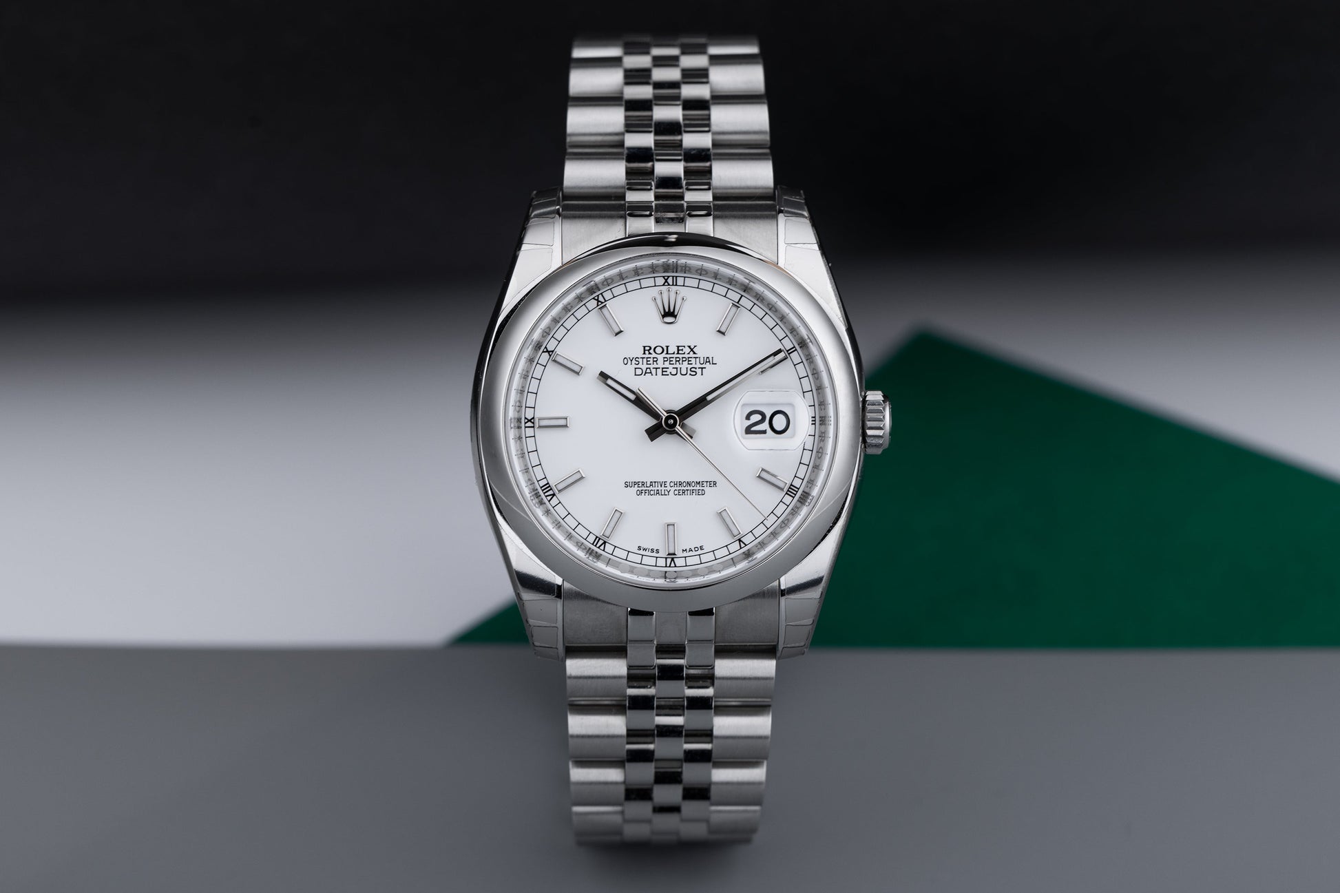 Unworn Rolex DateJust | REF. 116200 | White Dial | Box & Papers | 2010 | Stainless Steel