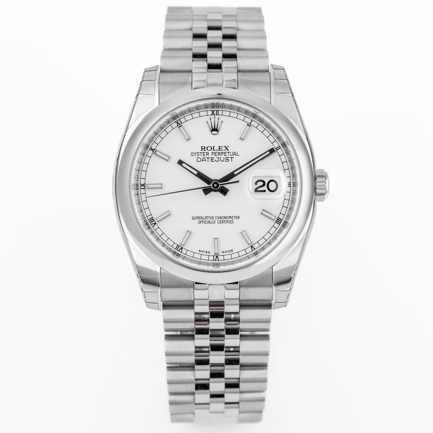 Unworn Rolex DateJust | REF. 116200 | White Dial | Box & Papers | 2010 | Stainless Steel