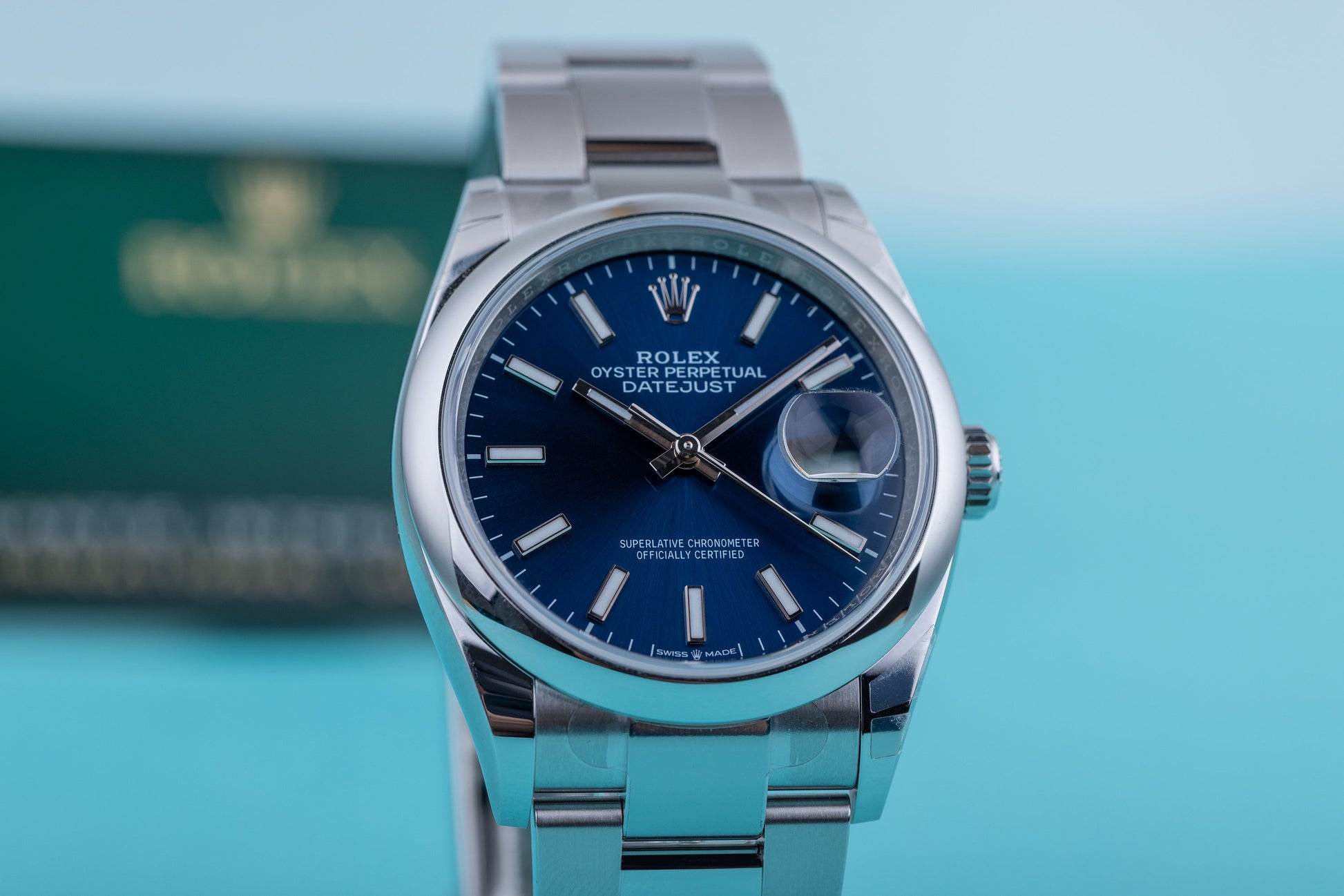 Unworn Rolex DateJust 36mm | REF. 126200 | Blue Dial | Box & Papers | 2023 | Stainless Steel