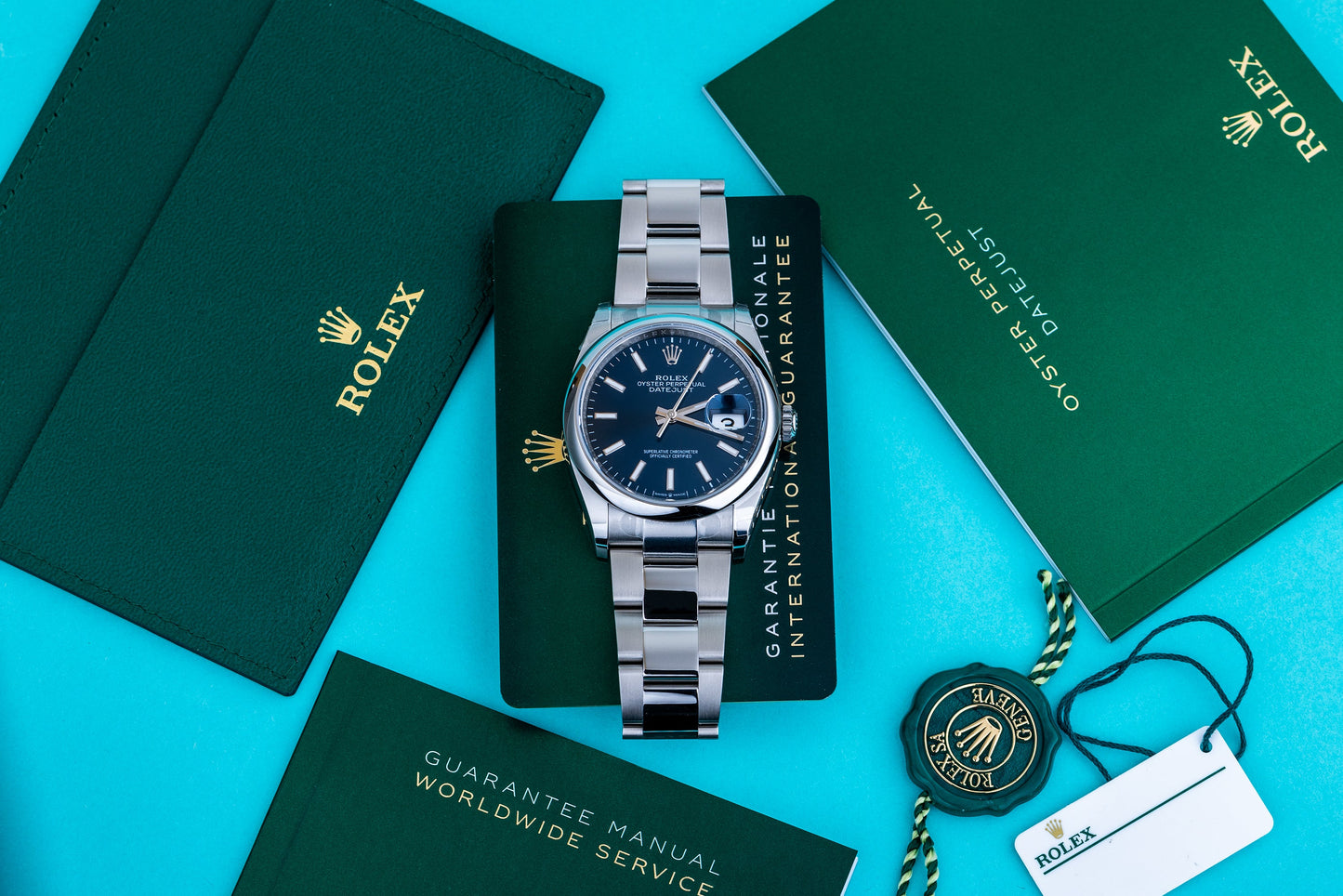 Unworn Rolex DateJust 36mm | REF. 126200 | Blue Dial | Box & Papers | 2023 | Stainless Steel