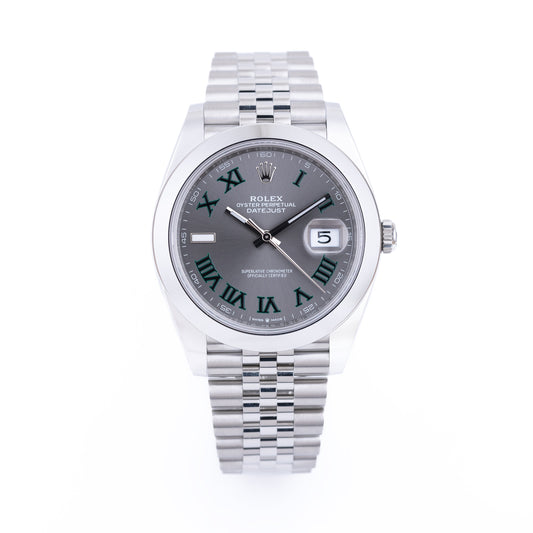 Unworn Rolex DateJust 41 | REF. 126300 | Wimbledon Dial | 2023 | Box & Papers | Stainless Steel