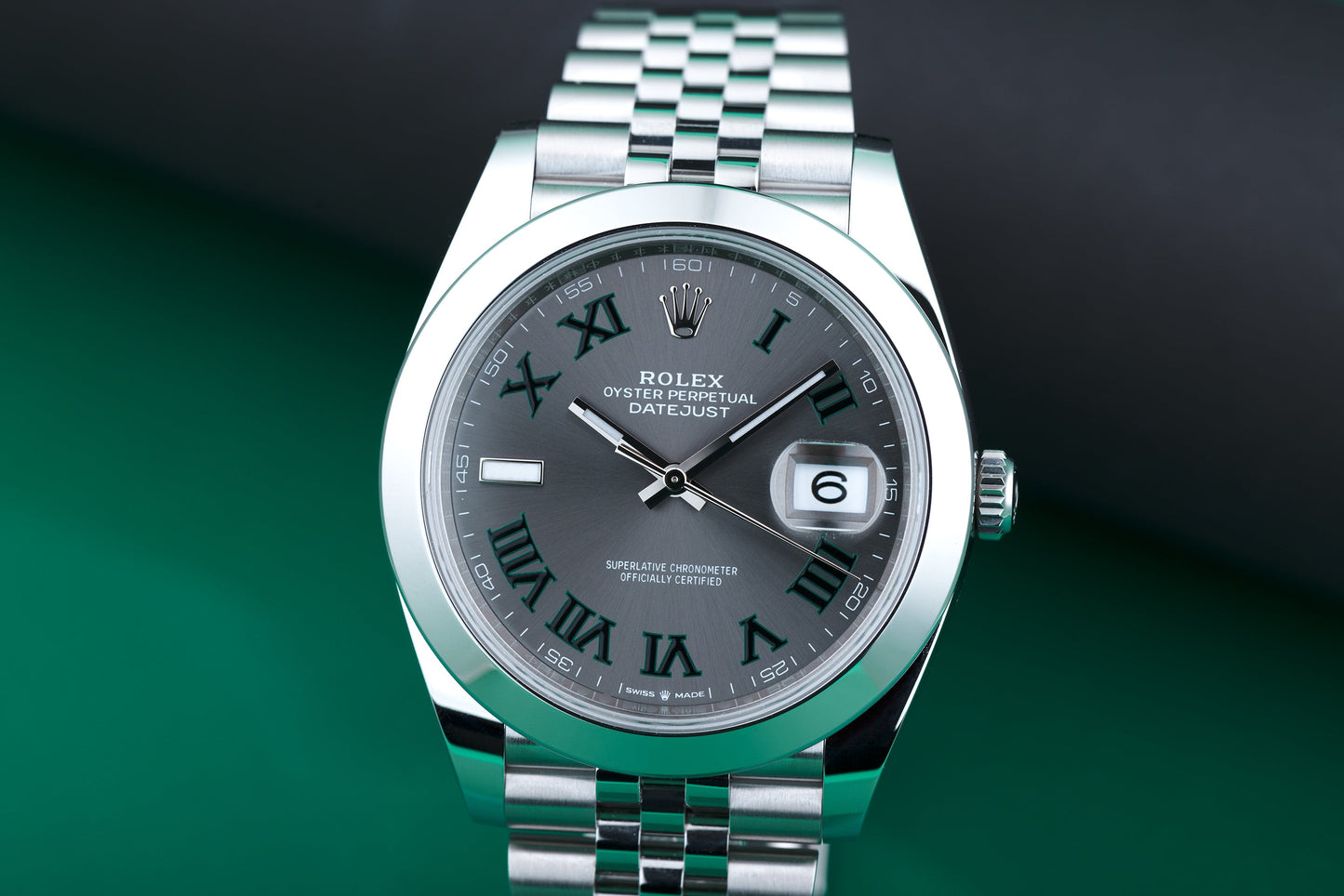 Unworn Rolex DateJust 41 | REF. 126300 | Wimbledon Dial | 2023 | Box & Papers | Stainless Steel