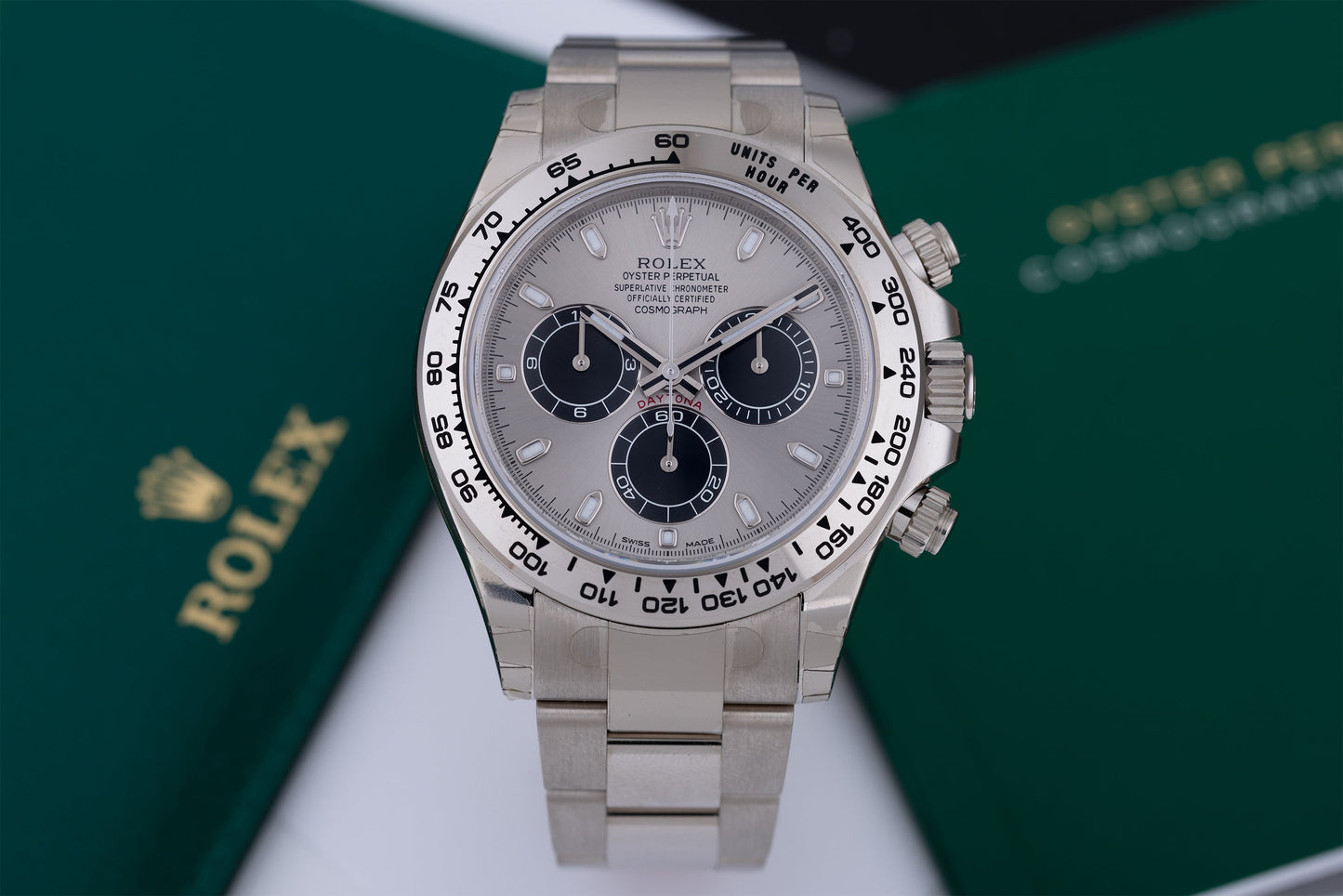 Unworn Rolex Daytona | REF. 116509 | Silver Dial | 18k White Gold | 2017 | Box & Papers