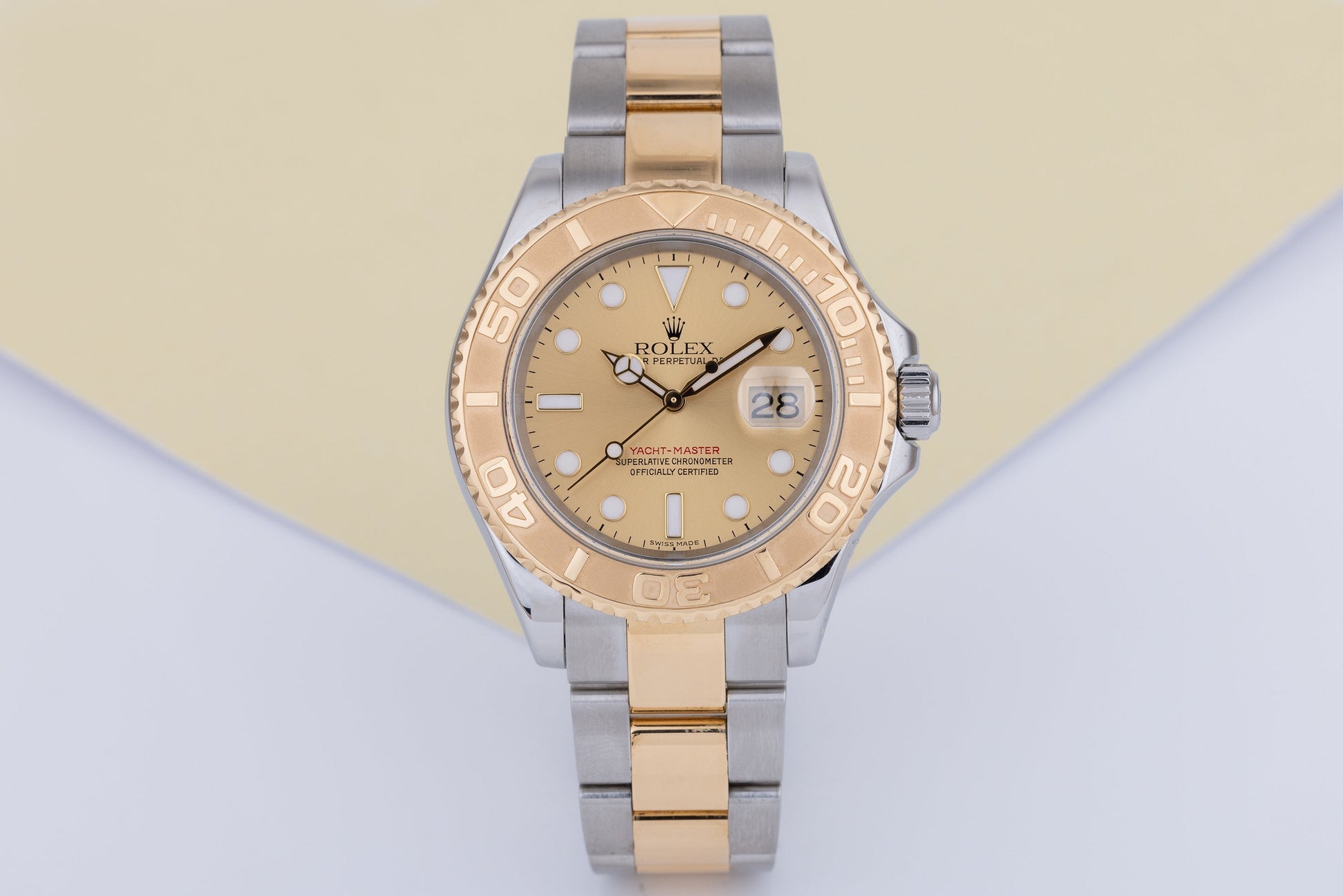 Rolex Yacht-Master 40 | REF. 16623 | Gold Dial | Stainless Steel & 18k Yellow Gold