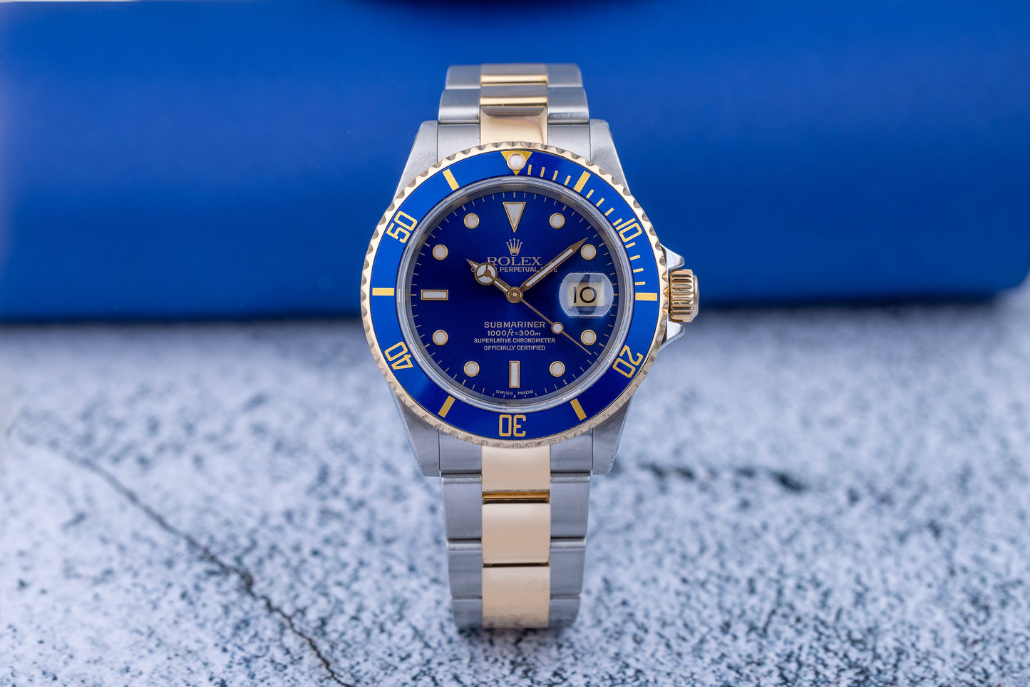 Rolex Submariner | REF. 16613 | Blue Dial | Box & Papers | 2000 | Stainless Steel & 18k Yellow Gold