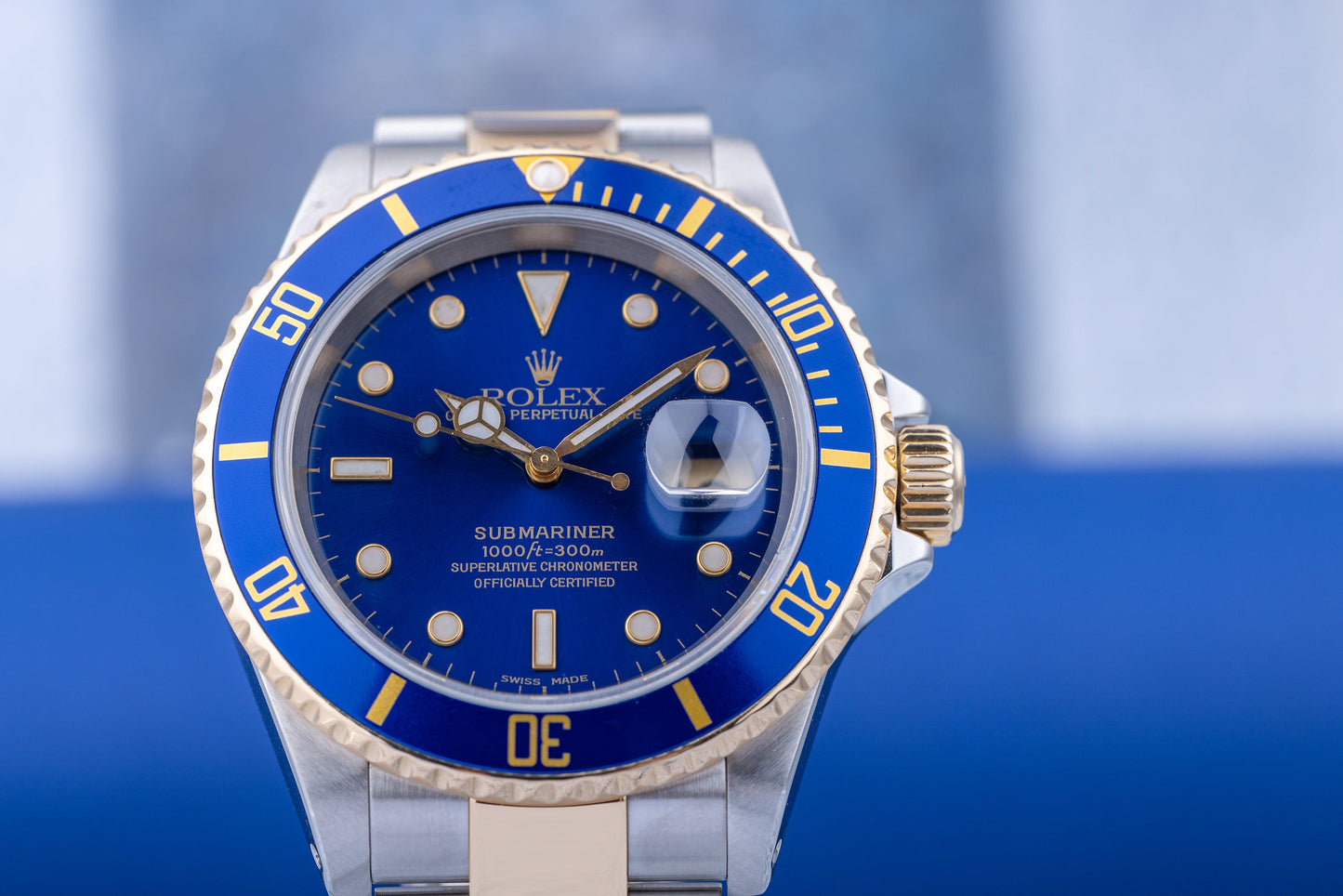 Rolex Submariner | REF. 16613 | Blue Dial | Box & Papers | 2000 | Stainless Steel & 18k Yellow Gold