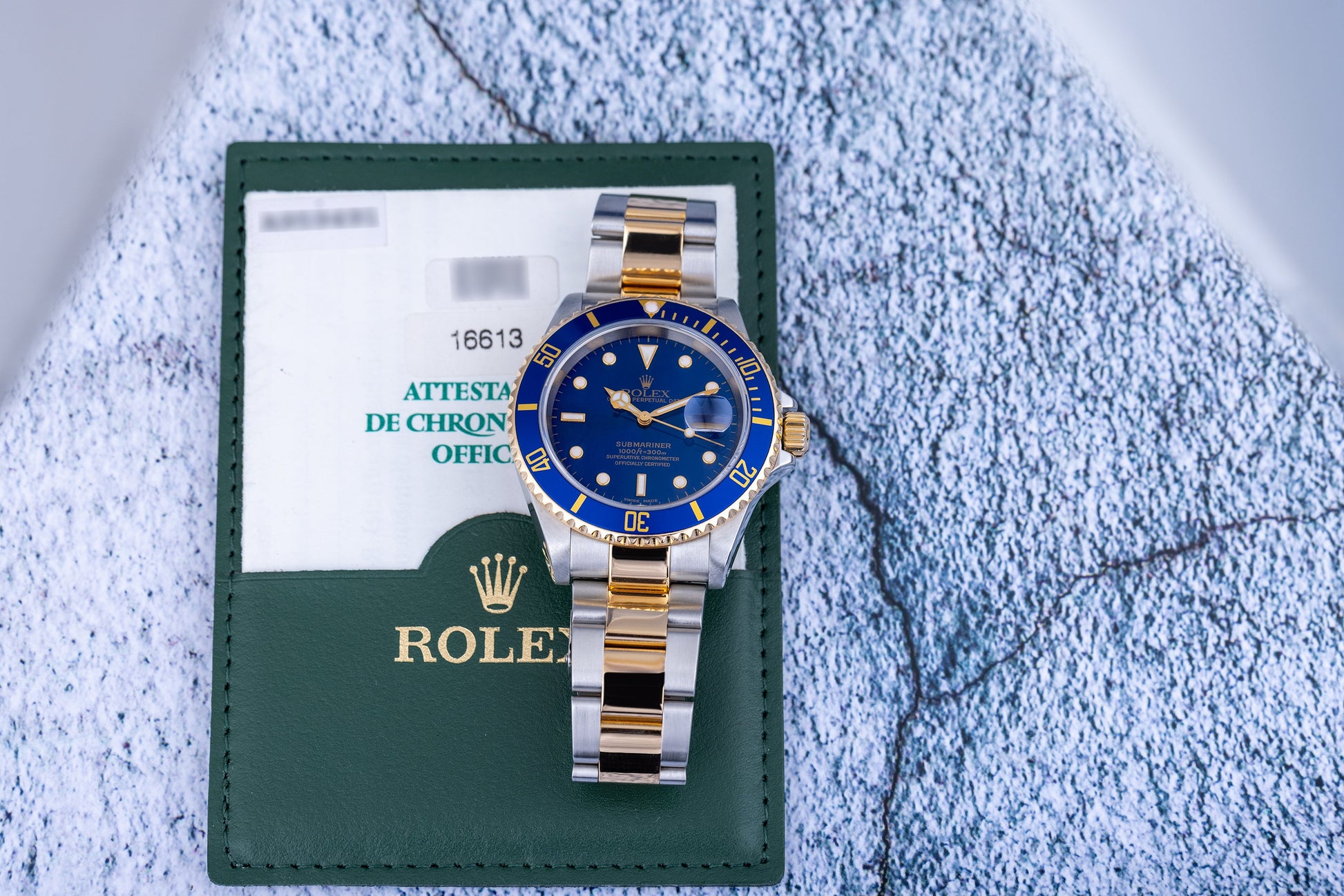 Rolex Submariner | REF. 16613 | Blue Dial | Box & Papers | 2000 | Stainless Steel & 18k Yellow Gold