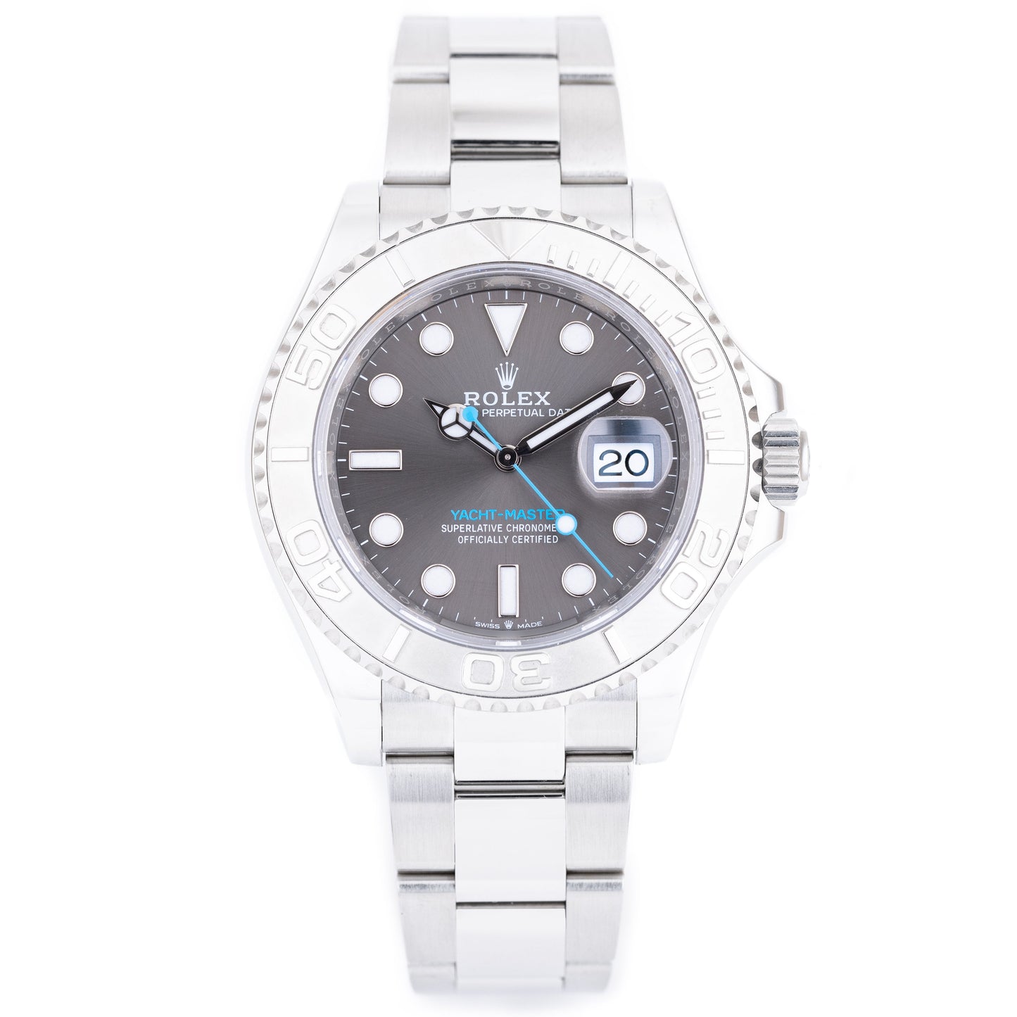 Rolex Yacht-Master 40 | REF. 126622 | Slate Dial | Box & Papers | 2021 | Stainless Steel & Platinum