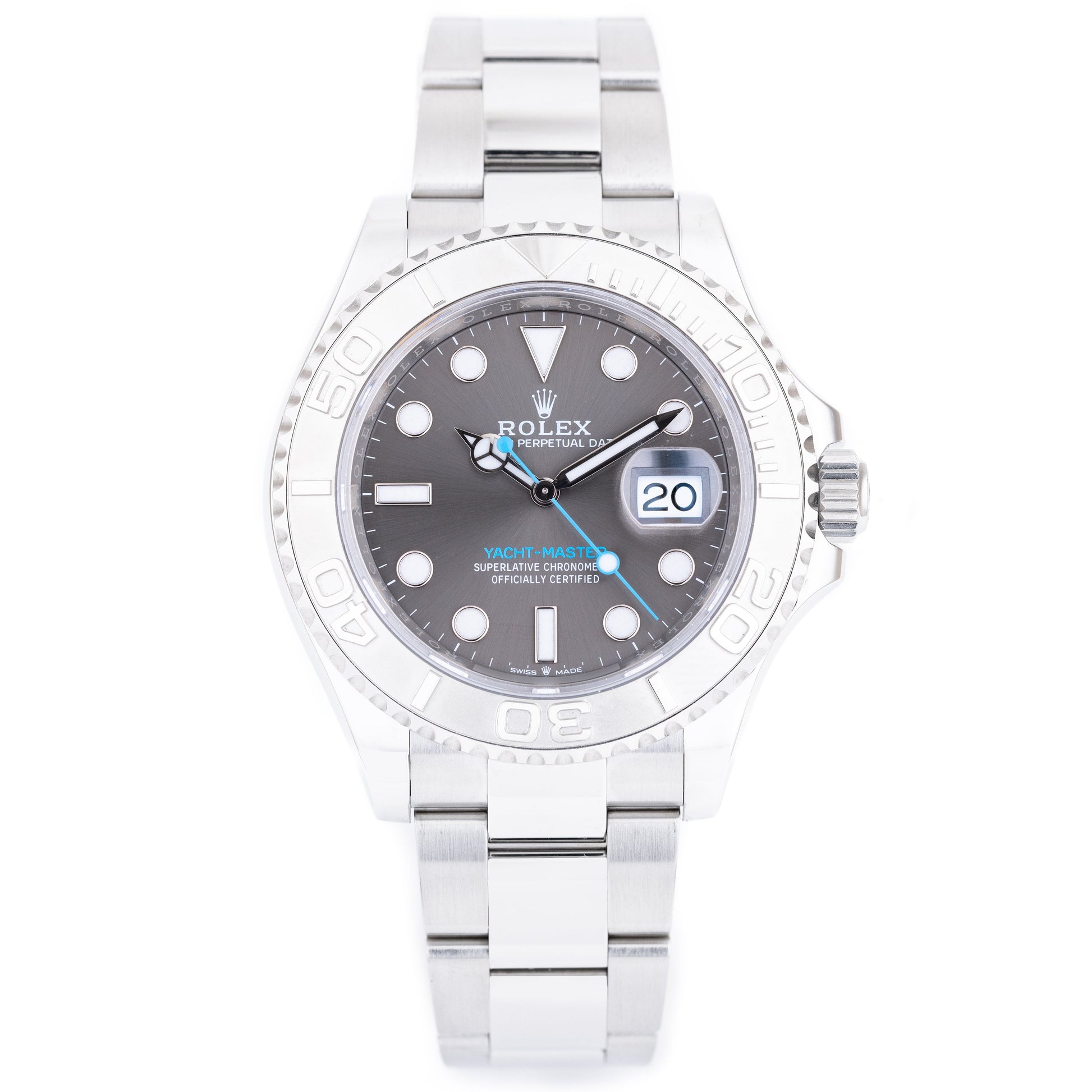 Rolex Yacht-Master 40 | REF. 126622 | Slate Dial | Box & Papers | 2021 | Stainless Steel & Platinum