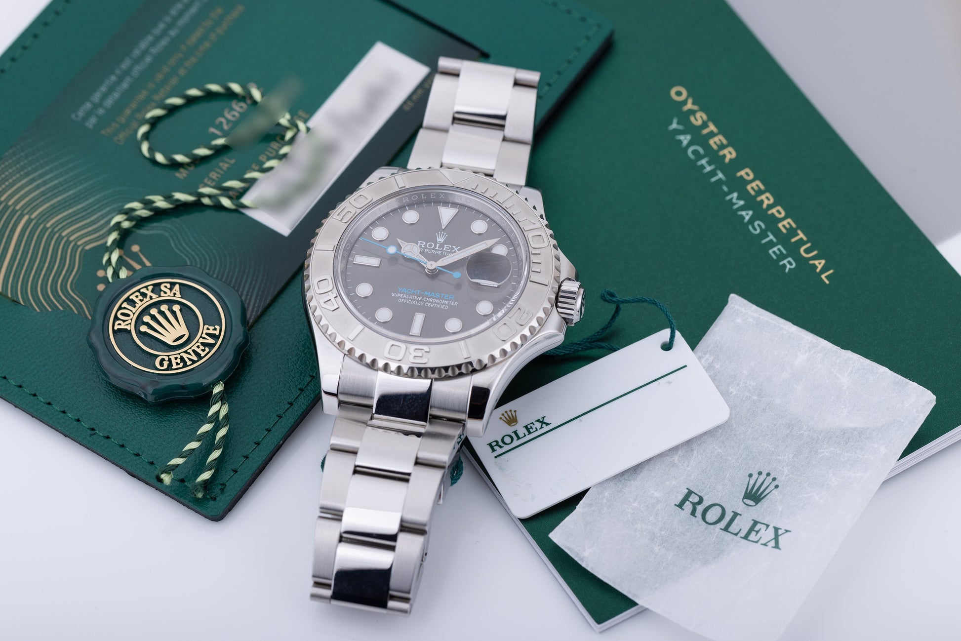 Rolex Yacht-Master 40 | REF. 126622 | Slate Dial | Box & Papers | 2021 | Stainless Steel & Platinum