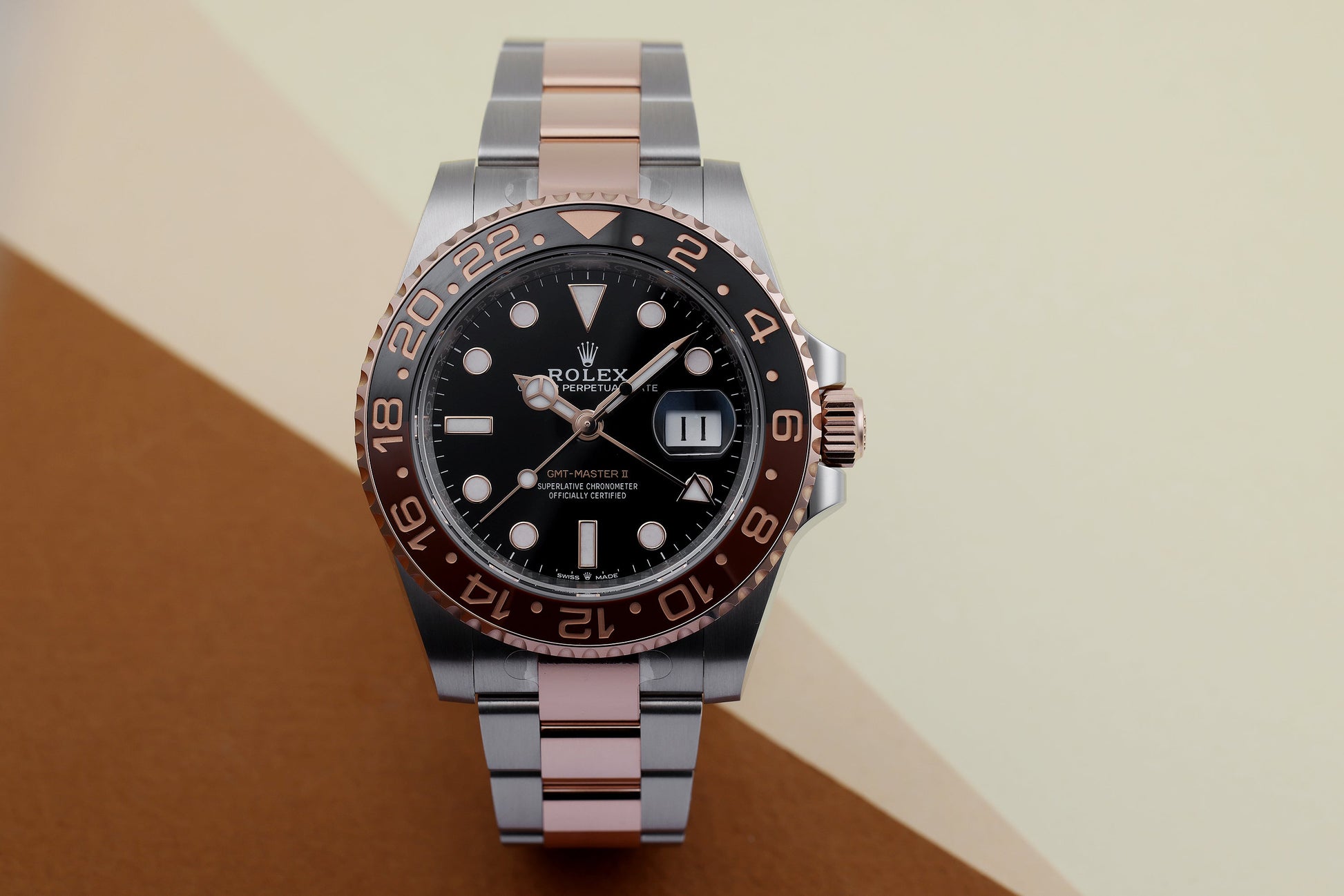 Unworn Rolex GMT-Master II 'Rootbeer' | REF. 126711CHNR | 2022 | Stainless Steel & 18k Rose Gold | Box & Papers