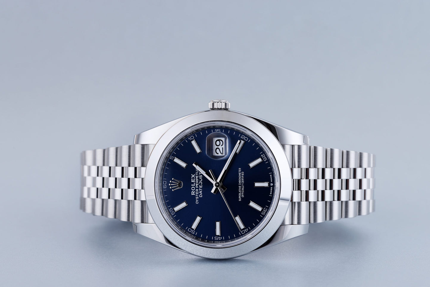 Unworn Rolex DateJust 41 | 126300 | Blue Dial | 2021 | Stainless Steel | Box & Papers