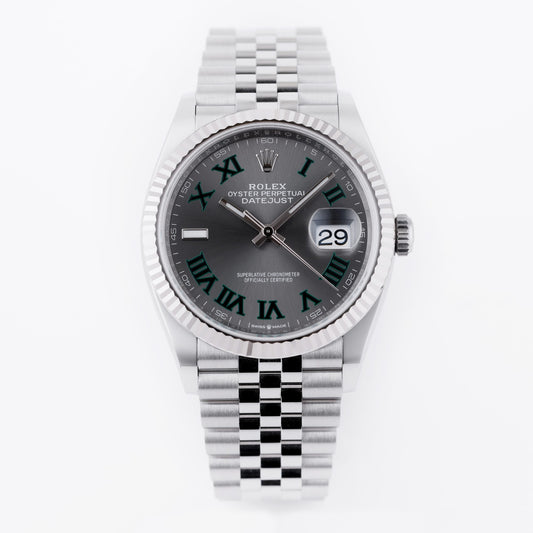 Unworn Rolex DateJust 36 | REF. 126234 | Wimbledon Dial | 2021 | Stainless Steel | Box & Papers