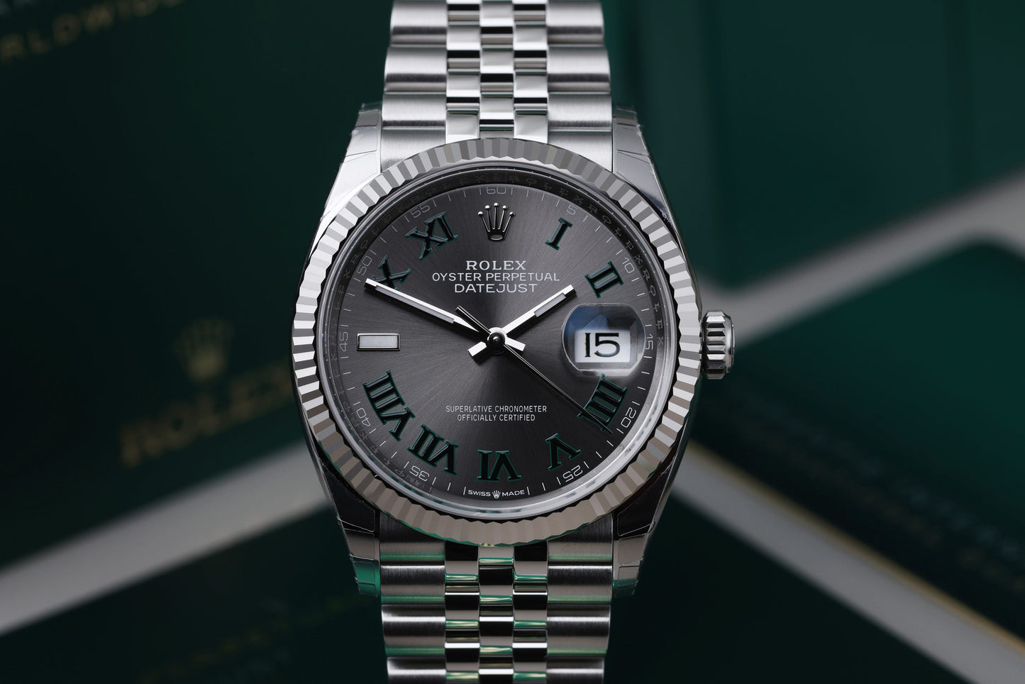 Unworn Rolex DateJust 36 | REF. 126234 | Wimbledon Dial | 2022 | Box & Papers