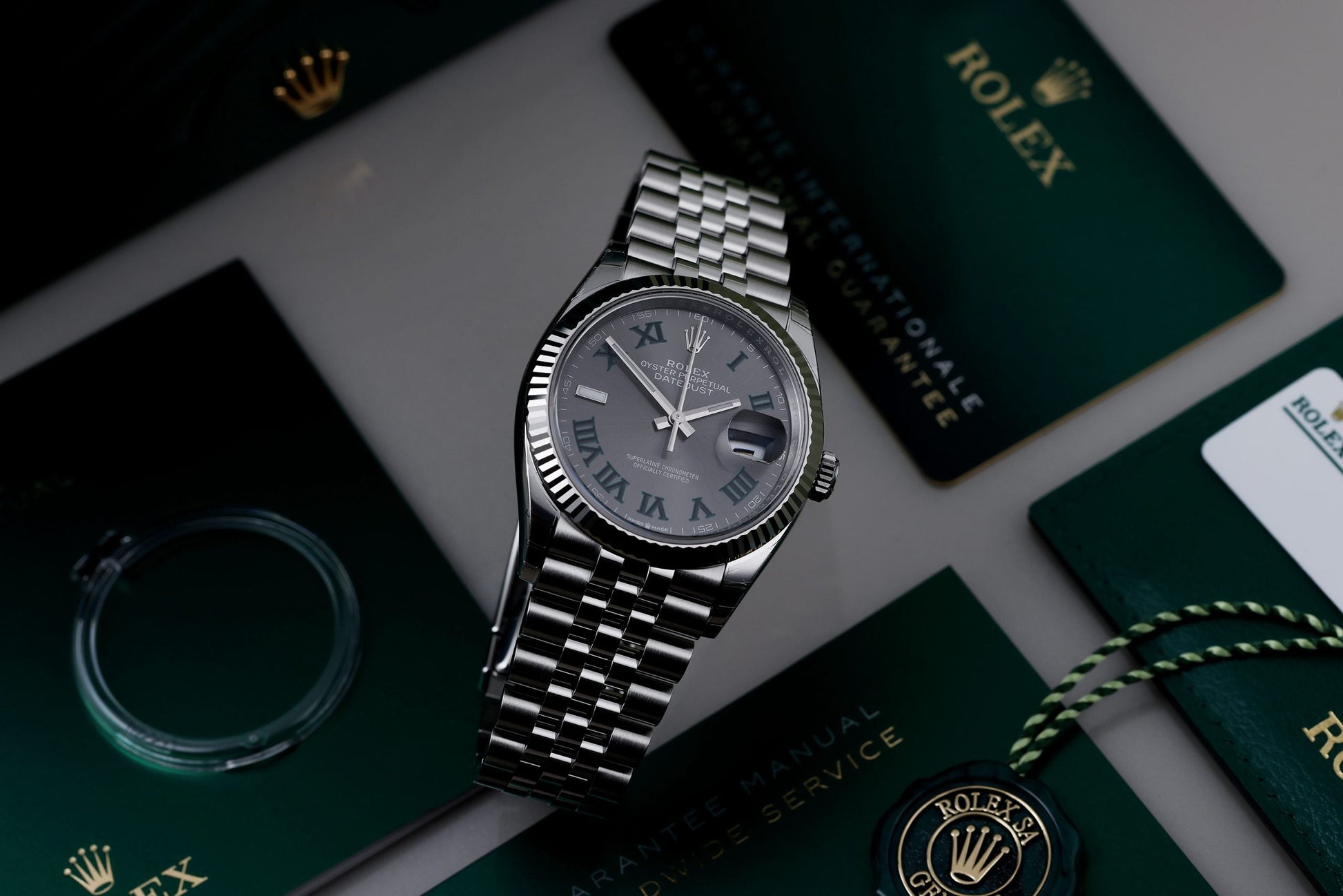 Unworn Rolex DateJust 36 | REF. 126234 | Wimbledon Dial | 2022 | Box & Papers