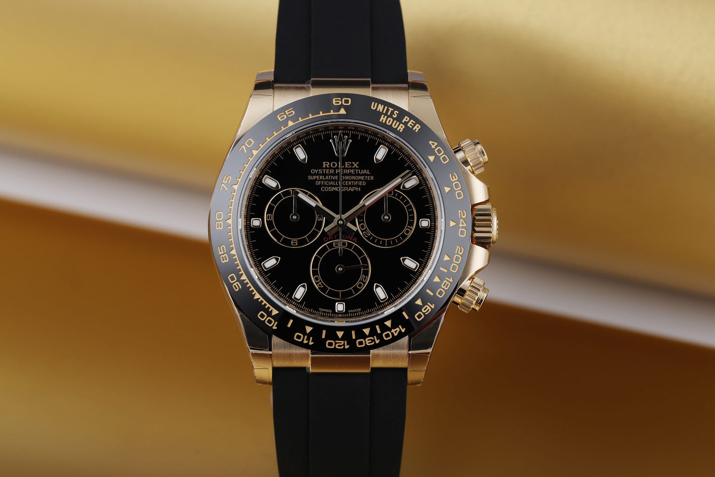 Unworn Rolex Daytona | REF. 116518LN | 18k Yellow Gold | Black Dial | 2022 | Box & Papers