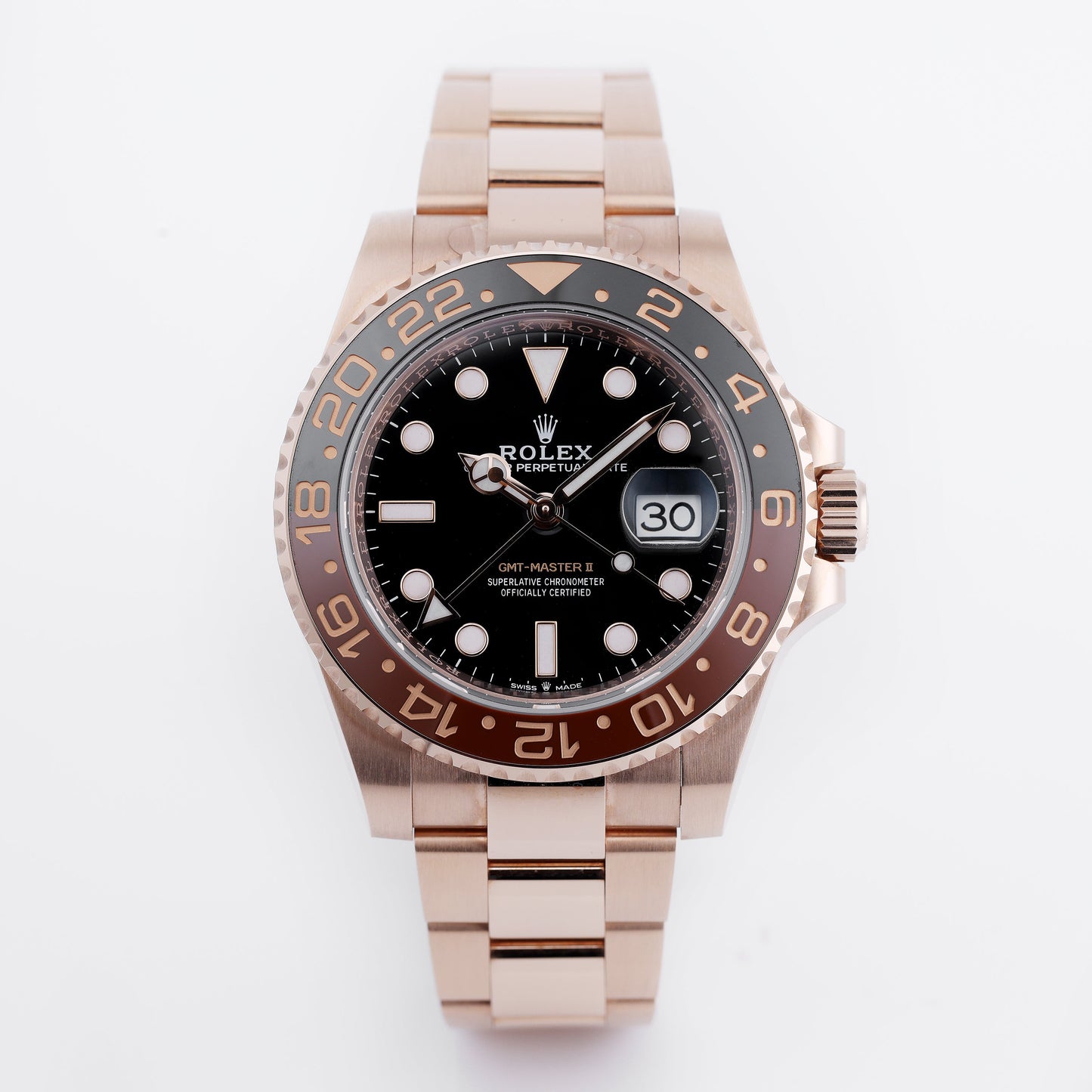 Unworn Rolex GMT-Master II Rootbeer | REF. 126715CHNR | 18k Rose Gold | Box & Papers | 2020