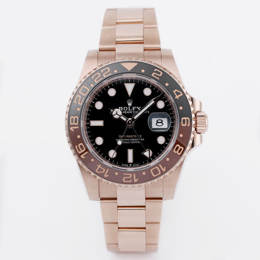 Unworn Rolex GMT-Master II Rootbeer | REF. 126715CHNR | 18k Rose Gold | Box & Papers | 2022