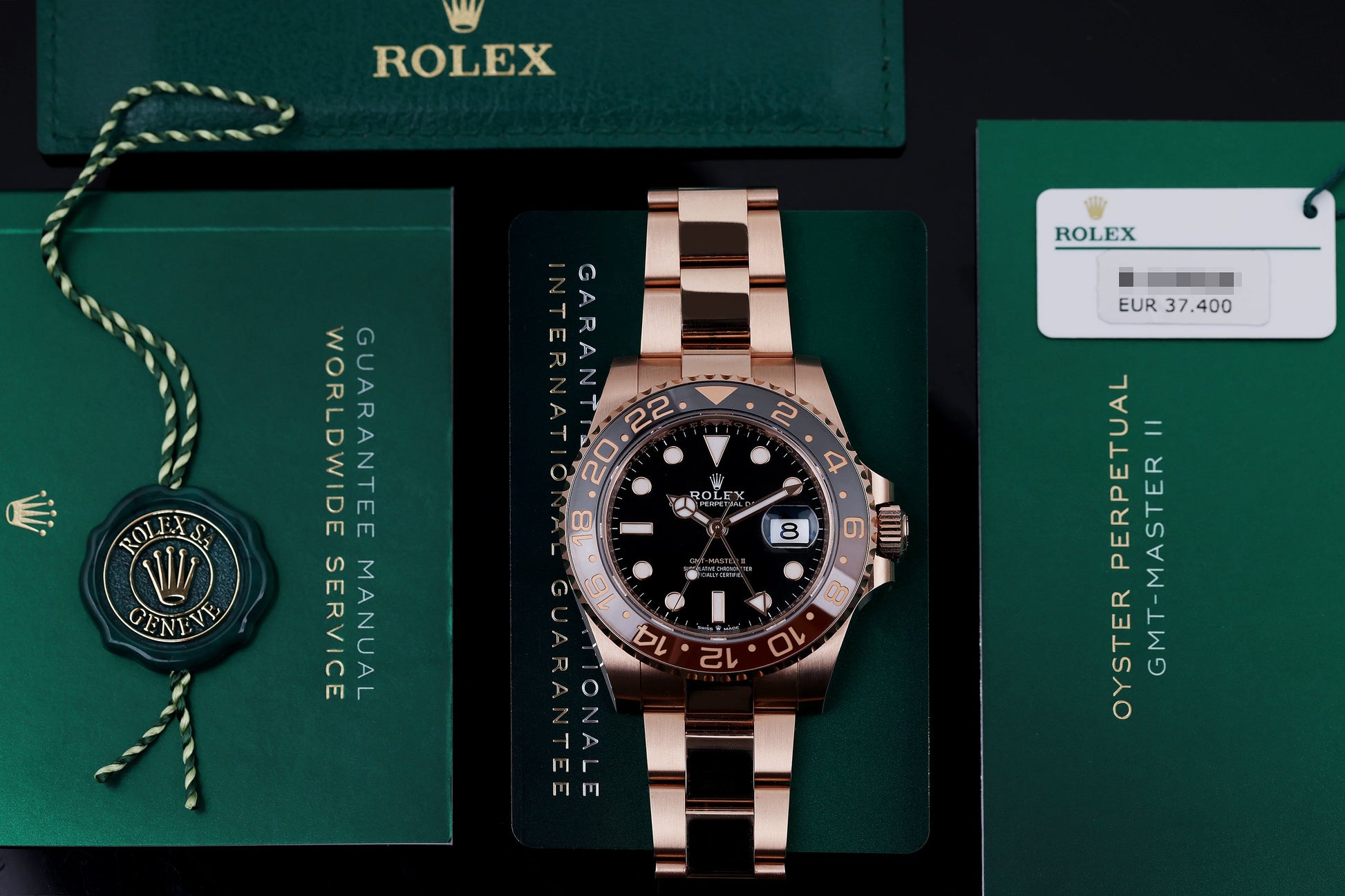 Unworn Rolex GMT-Master II Rootbeer | REF. 126715CHNR | 18k Rose Gold | Box & Papers | 2022