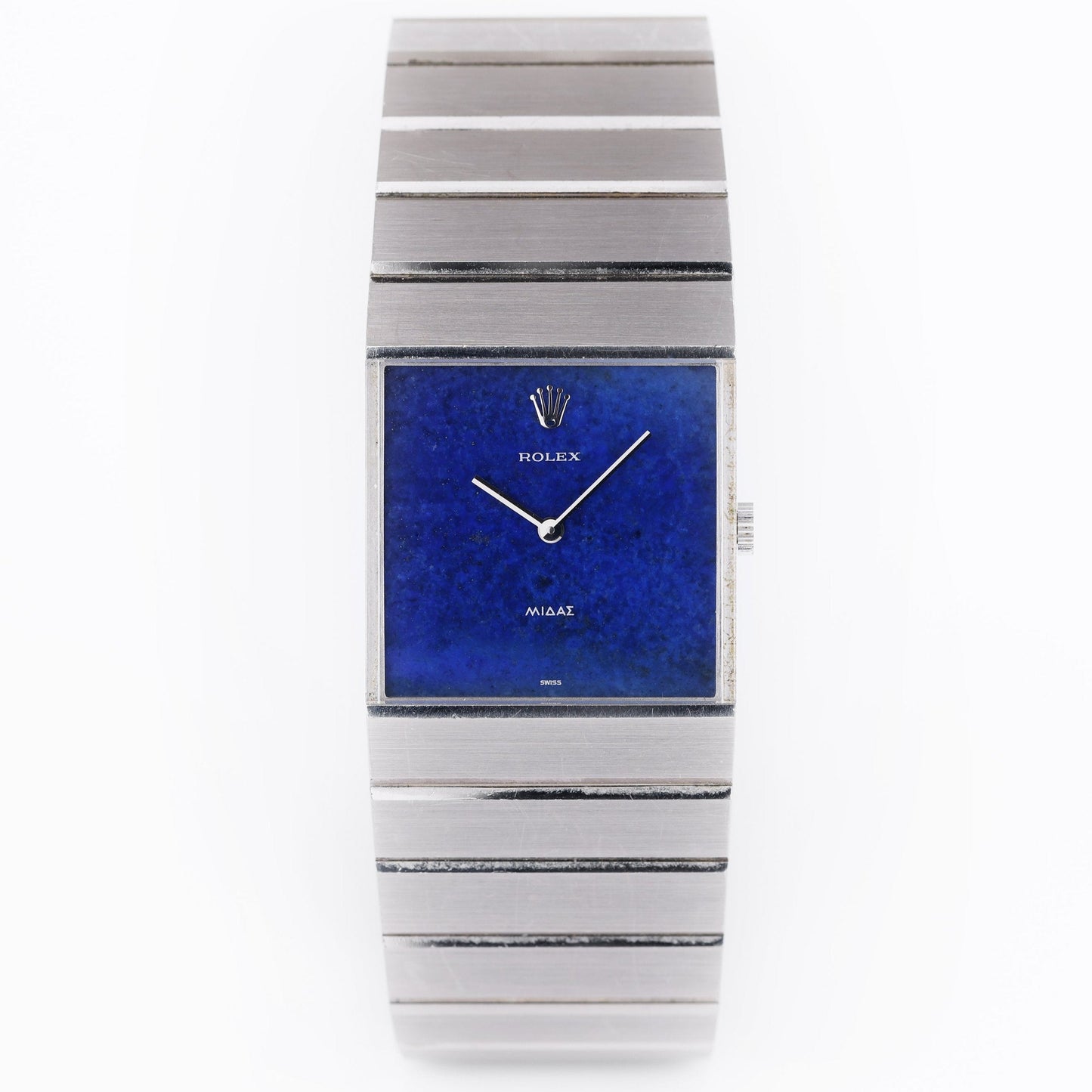 Unpolished Rolex King Midas | REF. 3584 | Lapis Lazuli Dial | 18k White Gold | 1975