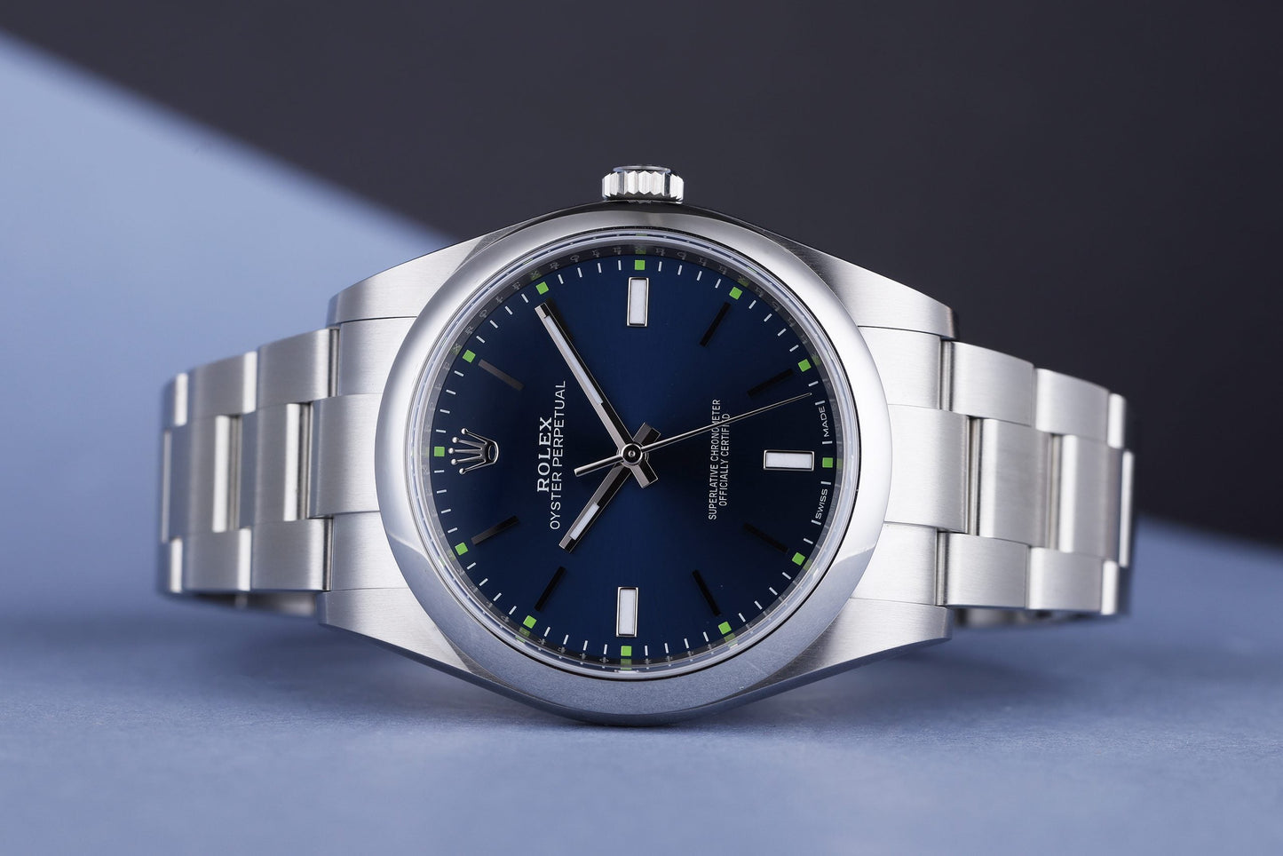 Unworn Rolex Oyster Perpetual 39mm | REF. 114300 | Blue Dial | Stainless Steel | 2015