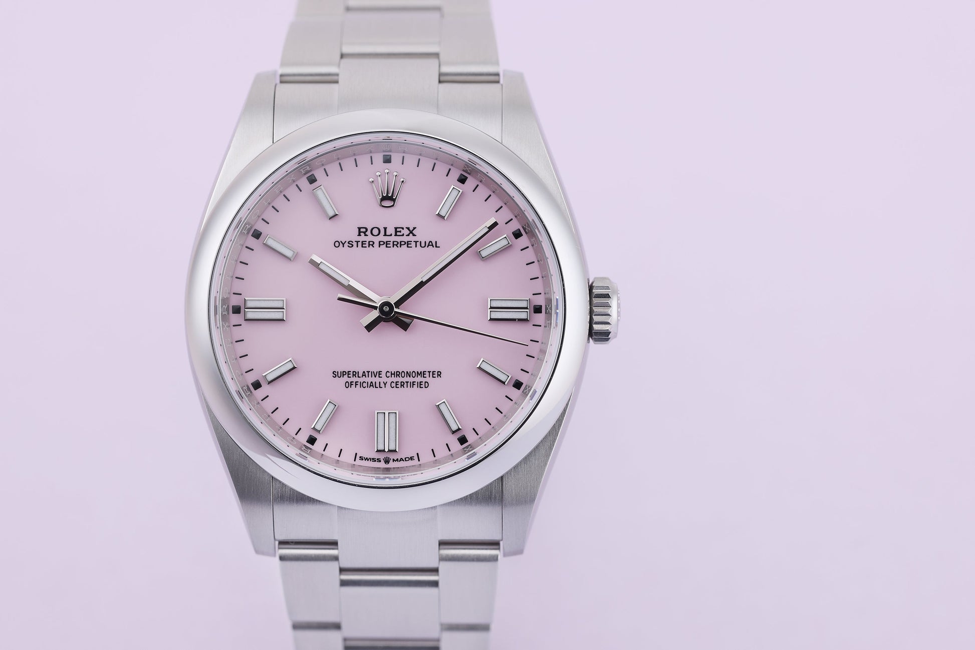 Unworn Rolex Oyster Perpetual | 36MM | REF. 126000 | Candy Pink | Stainless Steel | 2021