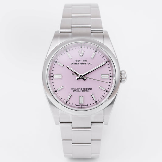 Unworn Rolex Oyster Perpetual 36mm | REF. 126000 | Candy Pink | Box & Papers | 2023 | Stainless Steel