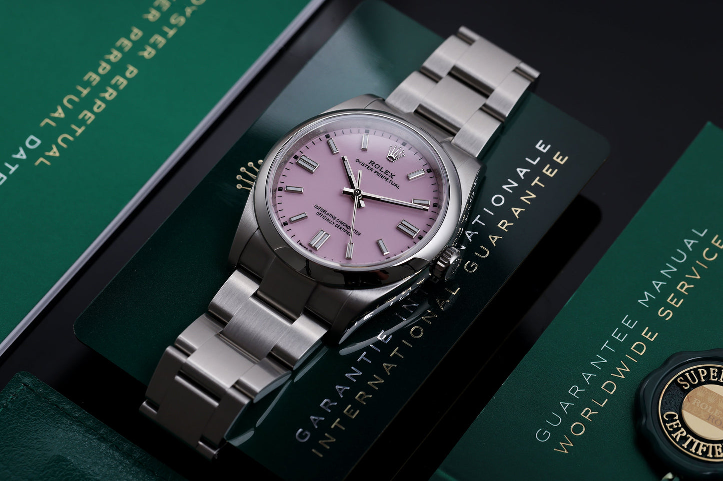 Unworn Rolex Oyster Perpetual 36mm | REF. 126000 | Candy Pink | Box & Papers | 2023 | Stainless Steel