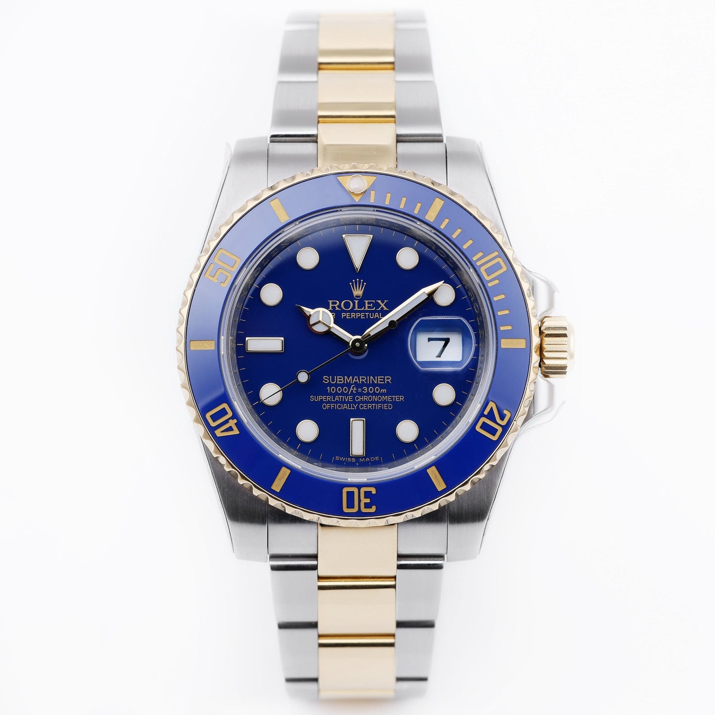 Rolex Submariner | REF. 116613LB | Box & Papers | 2010 | Stainless Steel & 18k Yellow Gold | Rolex Service Papers 2019