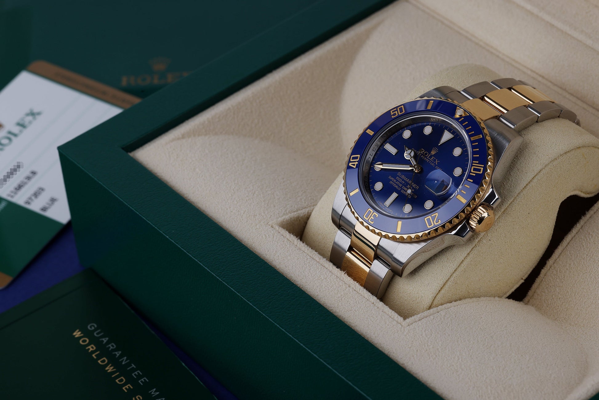 Rolex Submariner | REF. 116613LB | Blue Dial | Box & Papers | 2014 | Stainless Steel & 18k Yellow Gold