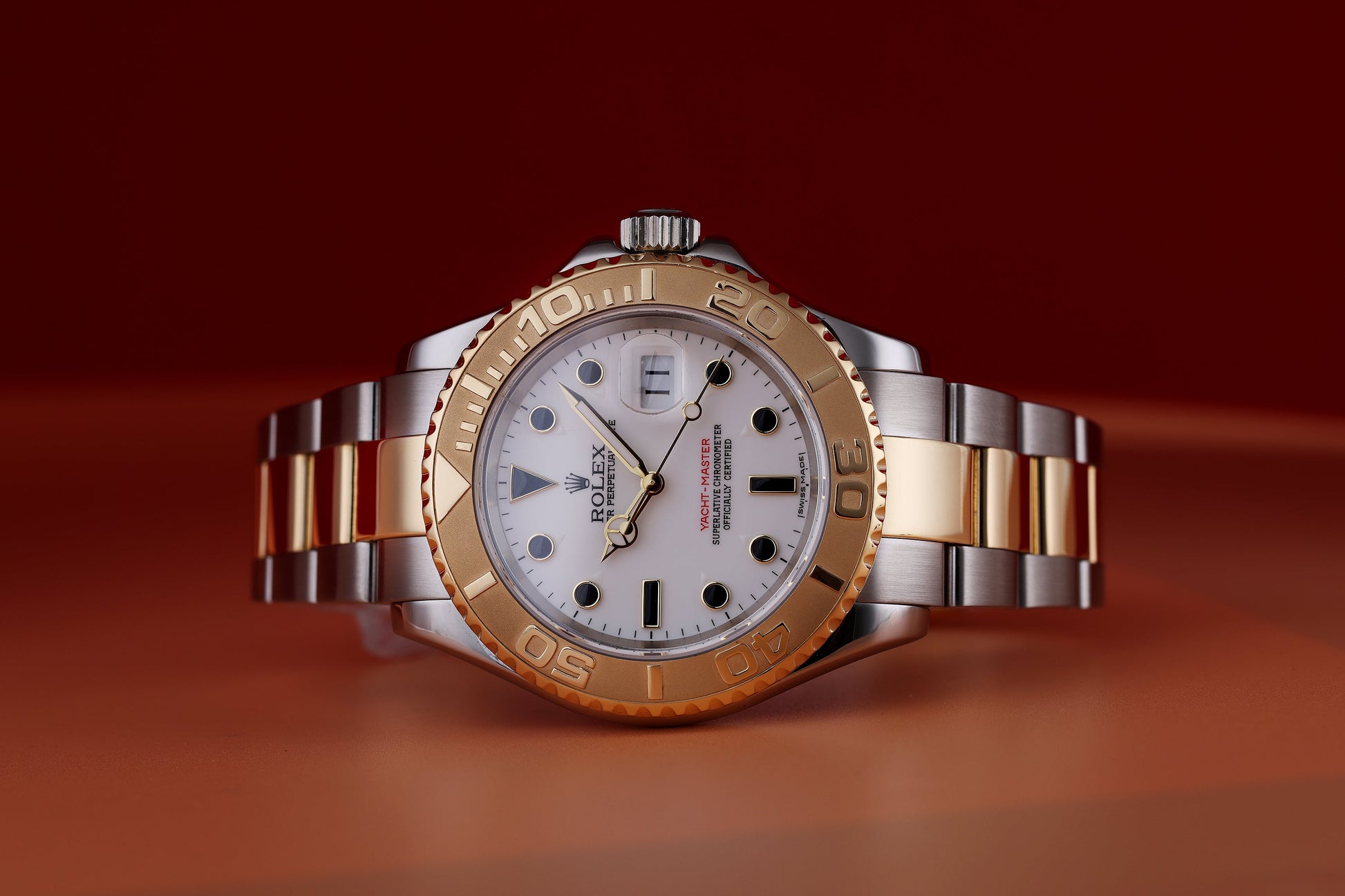 Rolex Yacht-Master | REF. 16623  | Papers | White Dial | Stainless Steel & 18K Yellow Gold