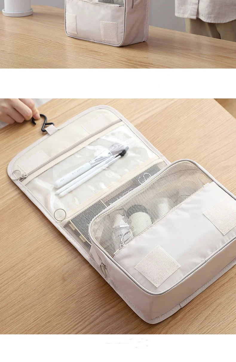 Travel Makeup Bag Waterproof Toiletries Organizer High Quality Women Neceser Bathroom Hook Wash Pouch Hook Storage Bag