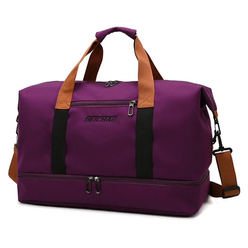 Travel Bag Male Female Large-Capacity Hand Luggage Dry-Wet Separation Sports Fitness Bag Short-Distance Travel Package