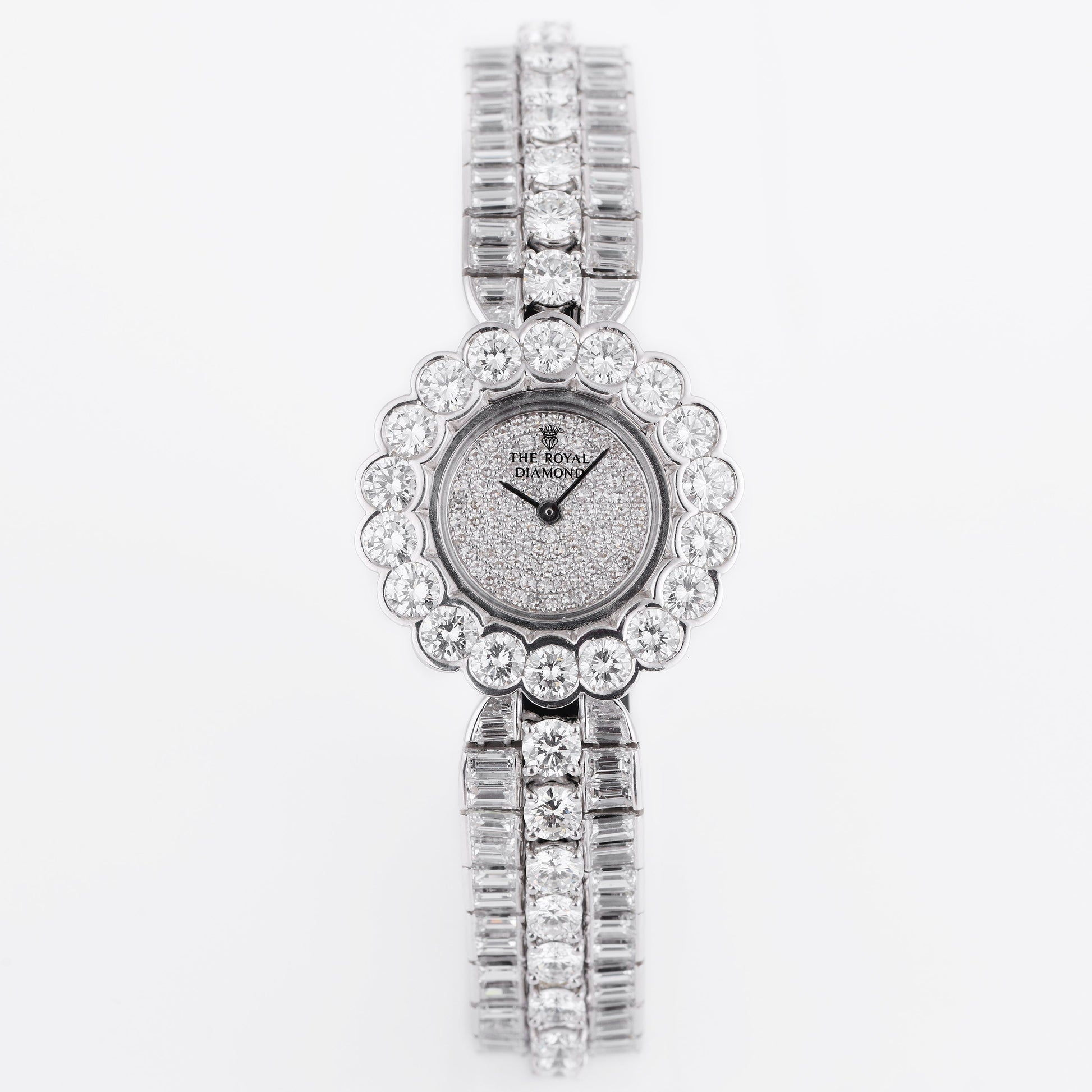 The Royal Diamond Lady Wristwatch | REF. BA 32 | Pave Diamond | 18k White Gold | 27mm | Quartz | 1990's