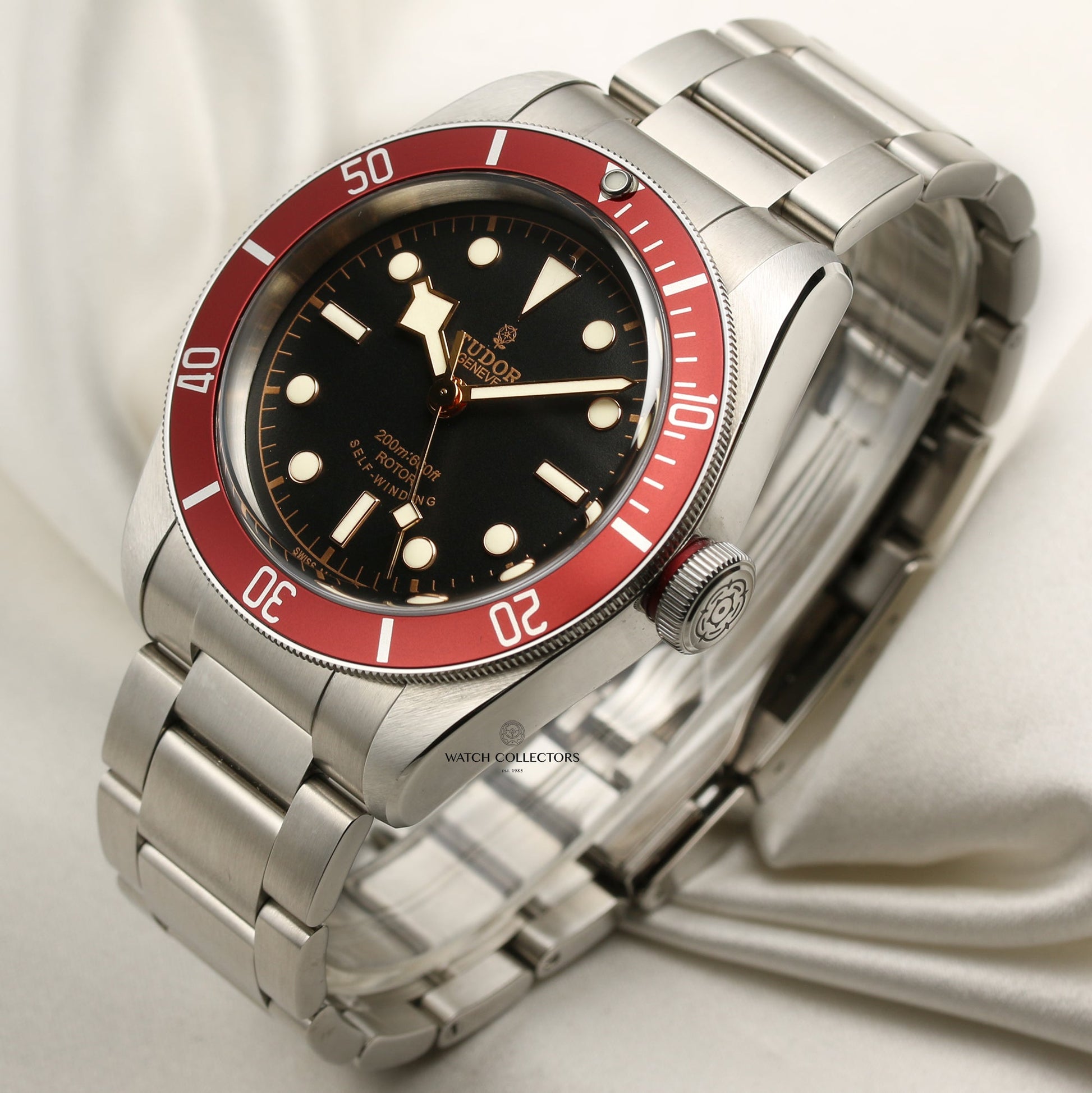 Tudor Heritage Black Bay Smiley Burgundy 79220R Stainless Steel