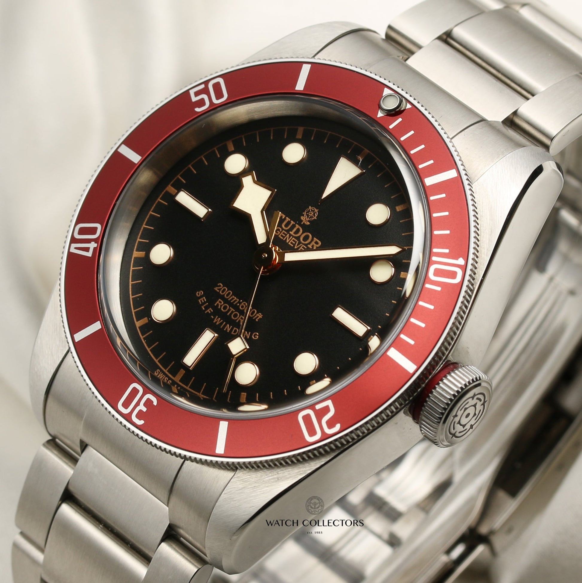 Tudor Heritage Black Bay Smiley Burgundy 79220R Stainless Steel