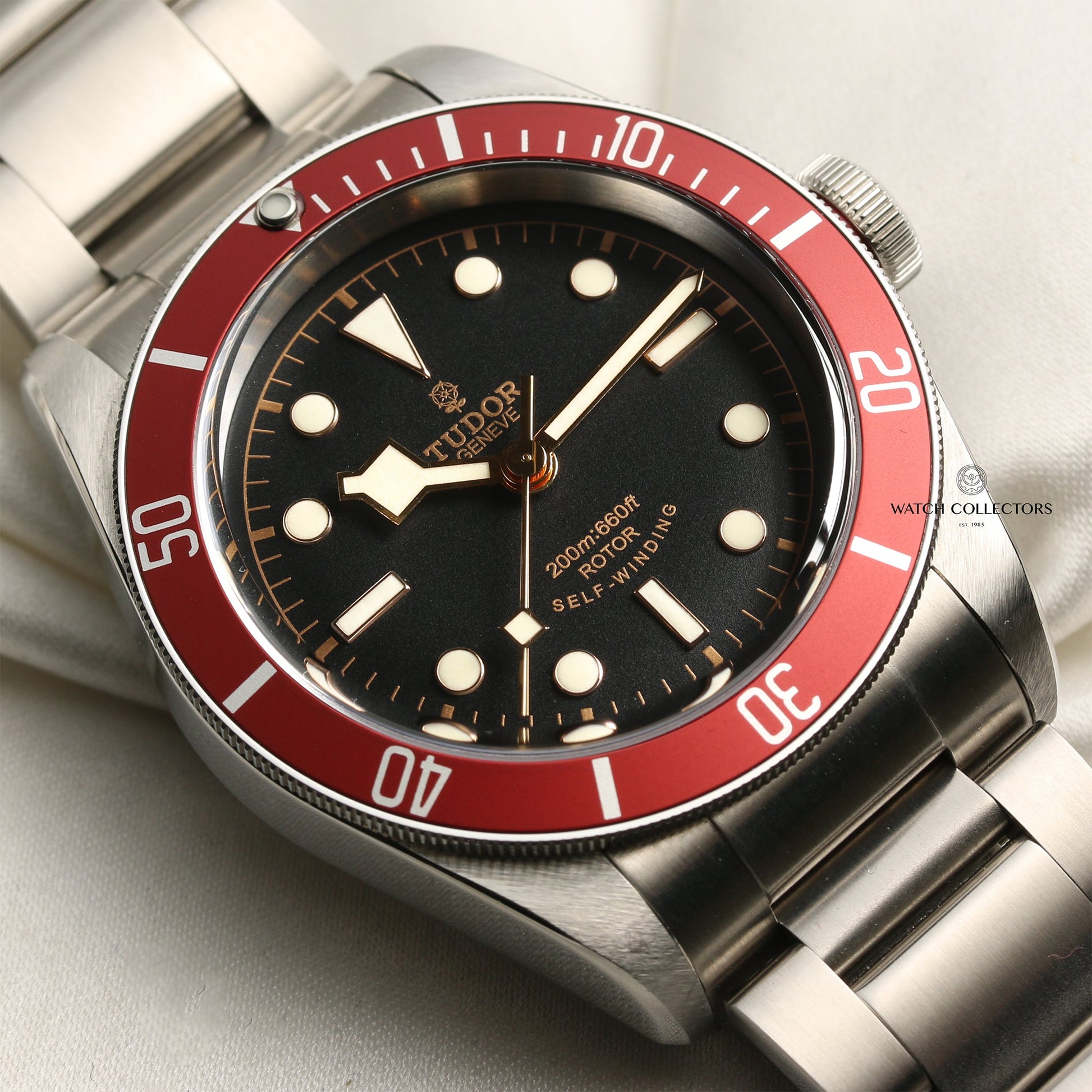 Tudor Heritage Black Bay Smiley Burgundy 79220R Stainless Steel