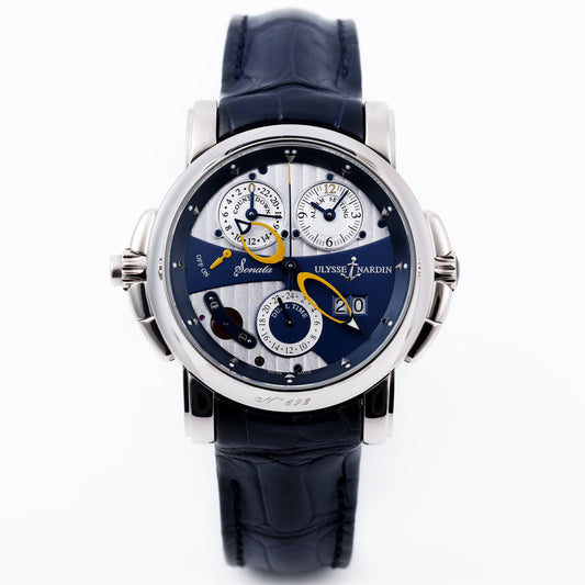 Ulysse Nardin Sonata Cathedral Alarm | REF. 670-88/213 | Dual Time | 18K White Gold