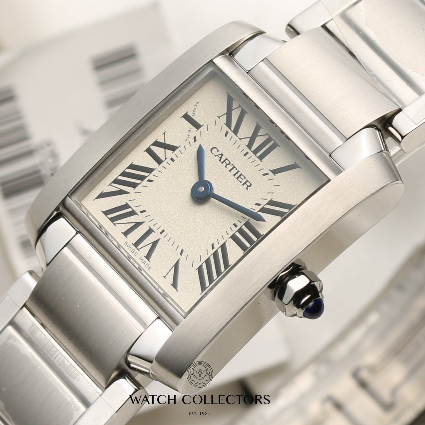 Unworn Full Set Cartier Tank Francaise W51008Q3 Ladies Small Model Stainless Steel