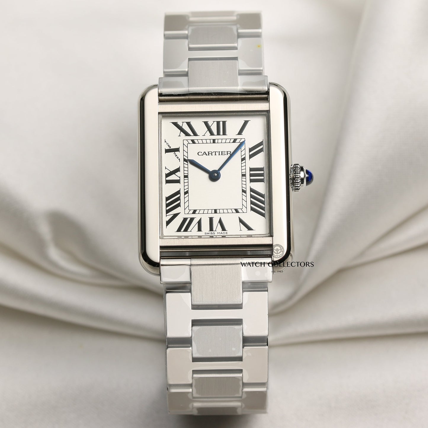 Unworn Full Set Cartier Tank Solo W5200013 Small Ladies Model Stainless Steel