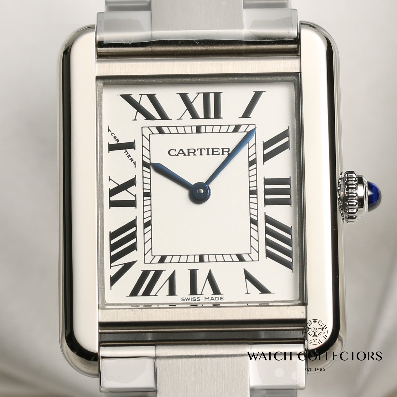 Unworn Full Set Cartier Tank Solo W5200013 Small Ladies Model Stainless Steel