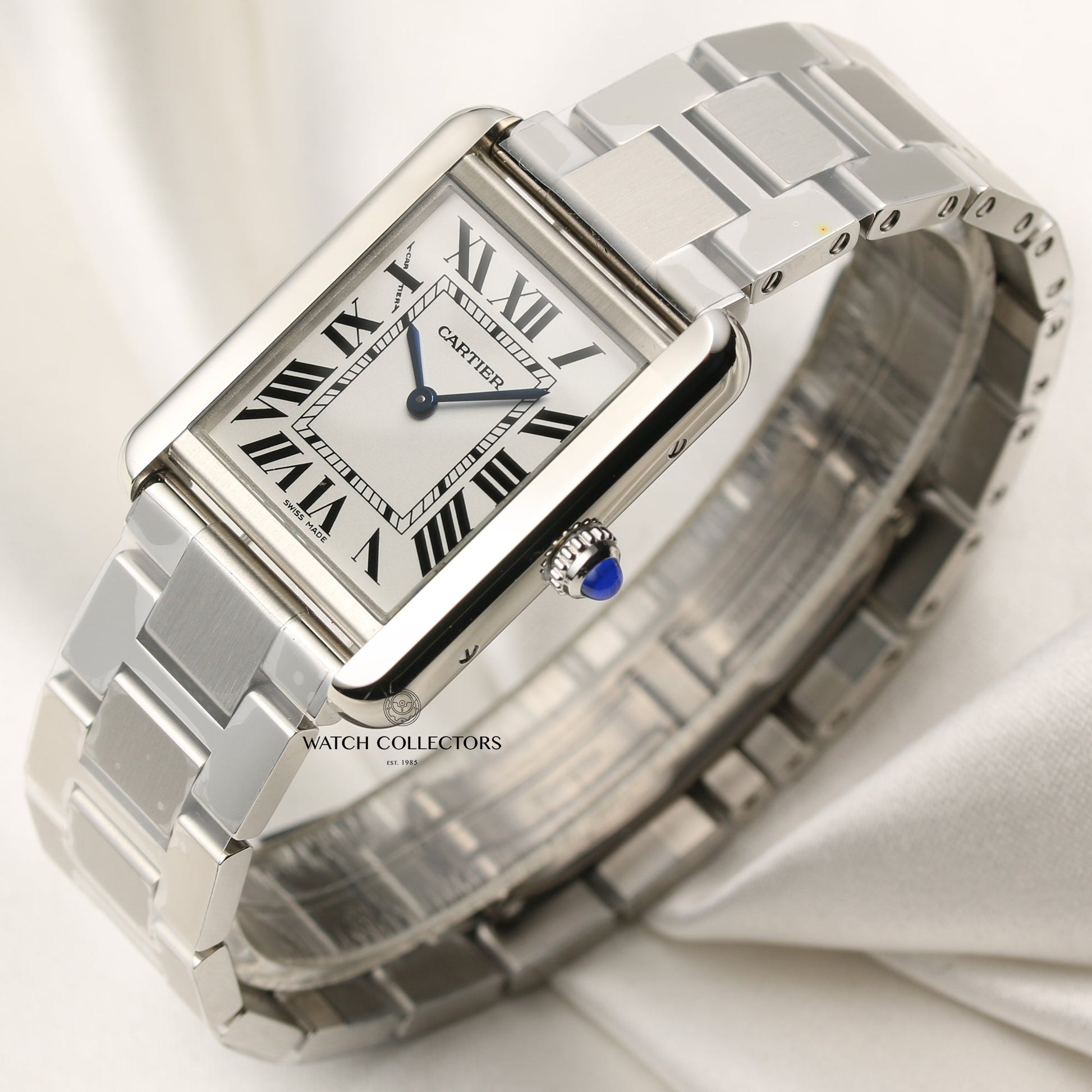 Unworn Full Set Cartier Tank Solo W5200013 Small Ladies Model Stainless Steel