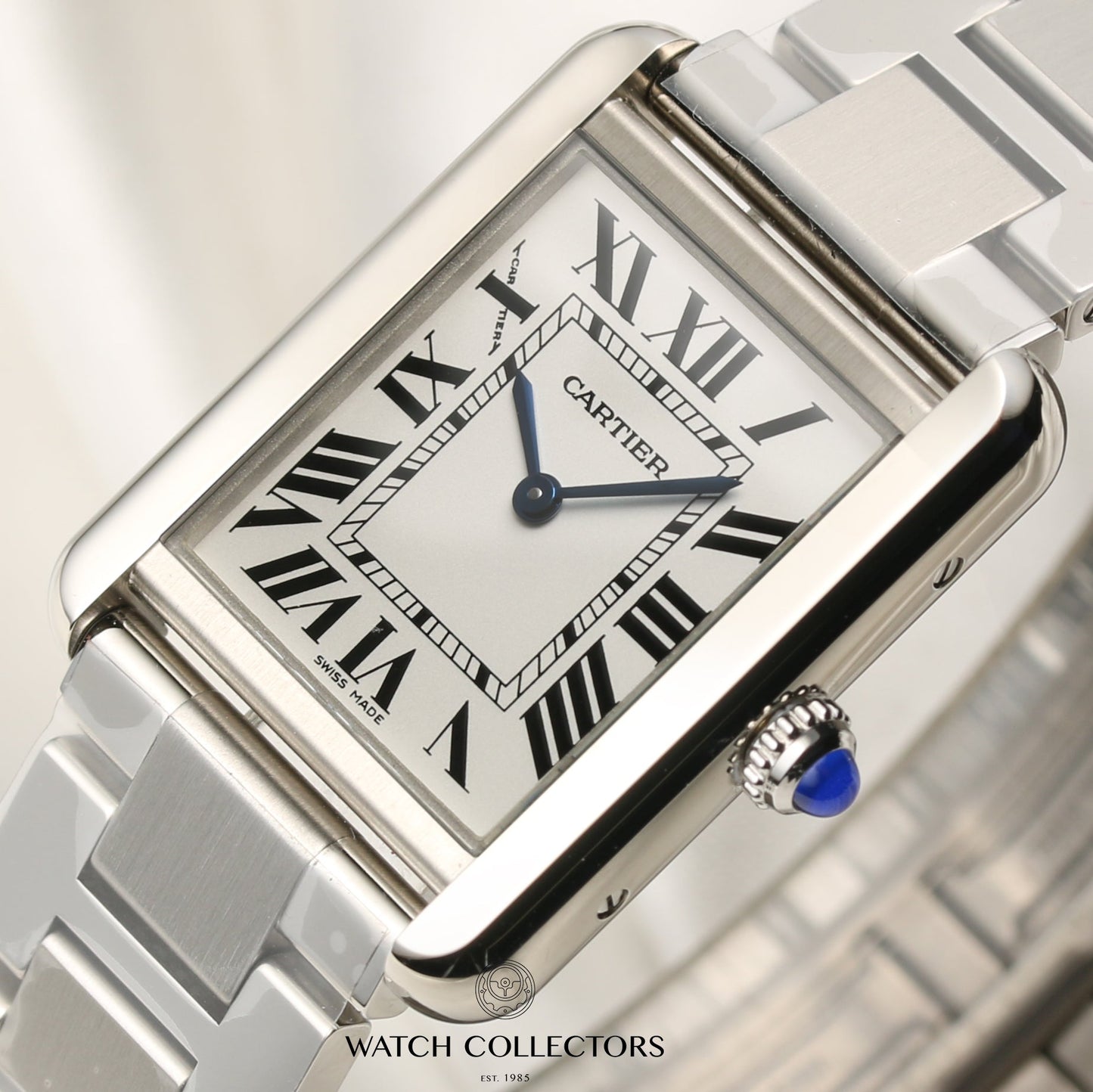 Unworn Full Set Cartier Tank Solo W5200013 Small Ladies Model Stainless Steel