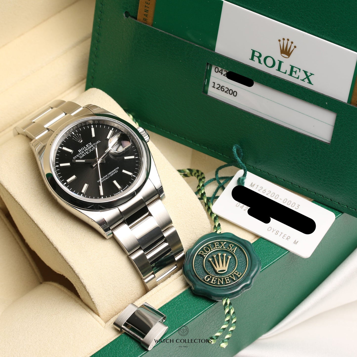 Unworn 2019 Full Set Rolex DateJust 126200 Stainless Steel