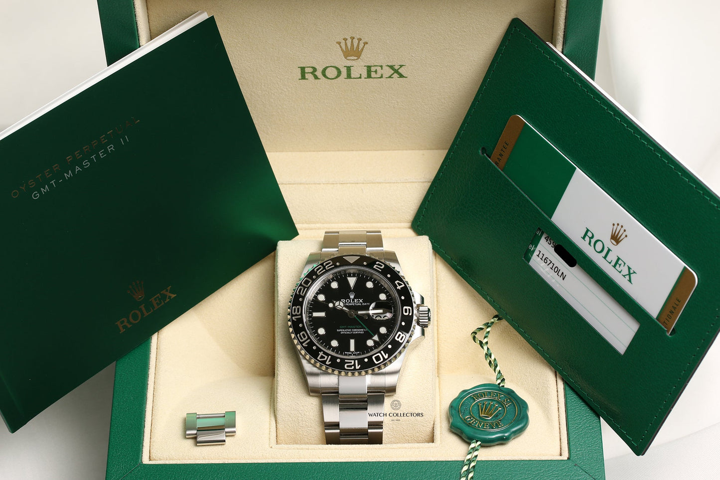 Unworn Rolex GMT-MASTER II 116710LN Steel